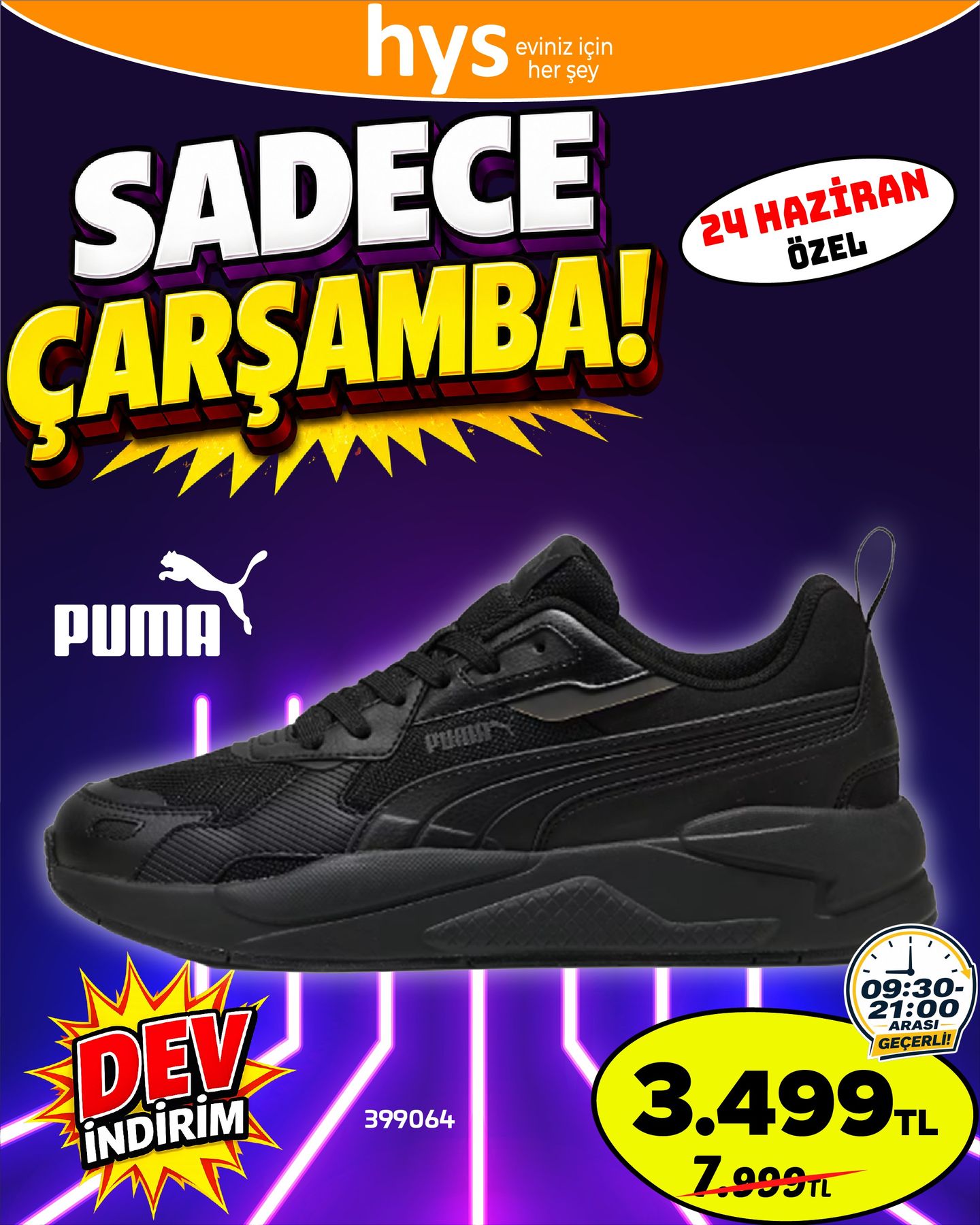 Puma Siyah Spor Ayakkabı