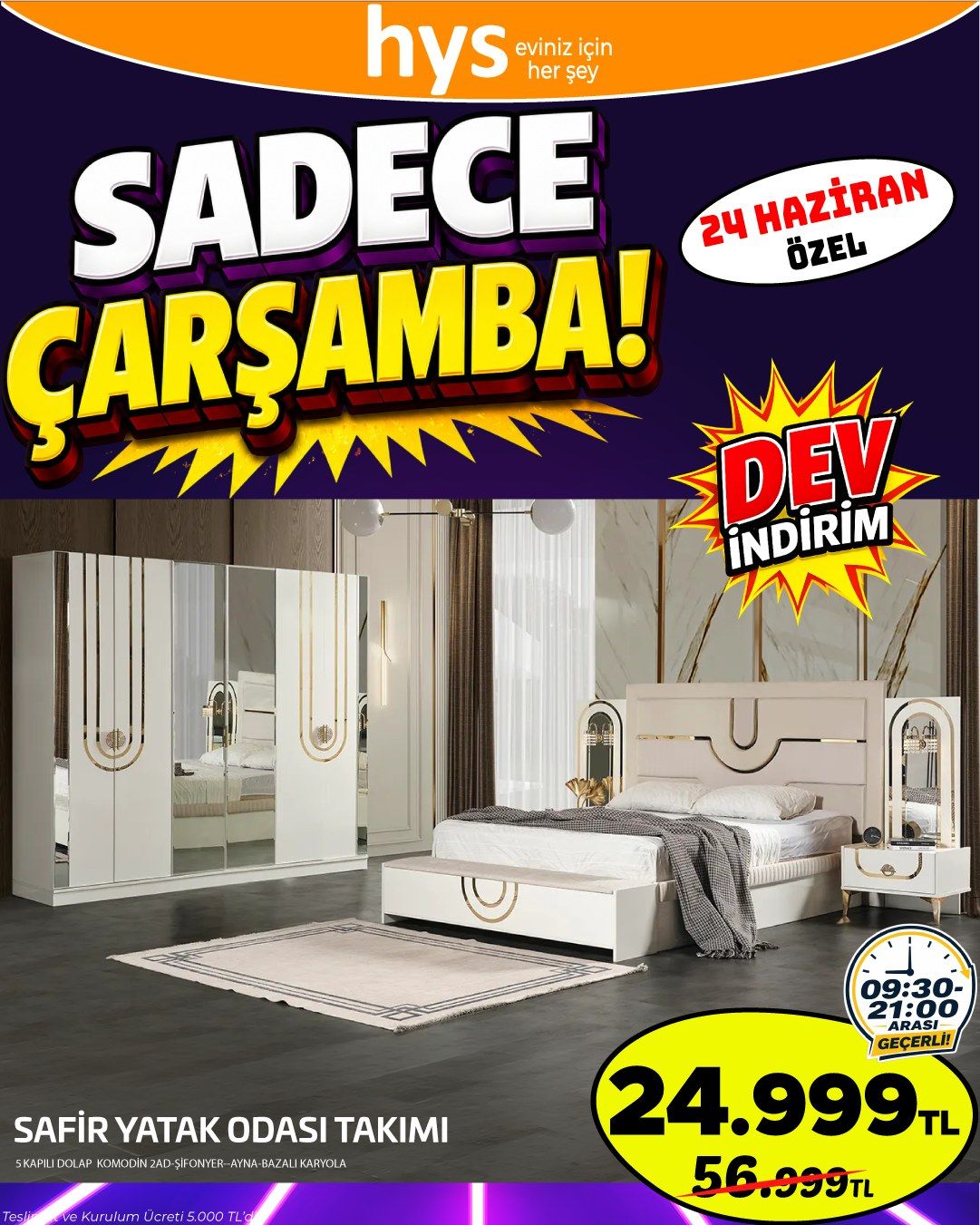 Safir Yatak Odası Takımı Ürün ana görseli