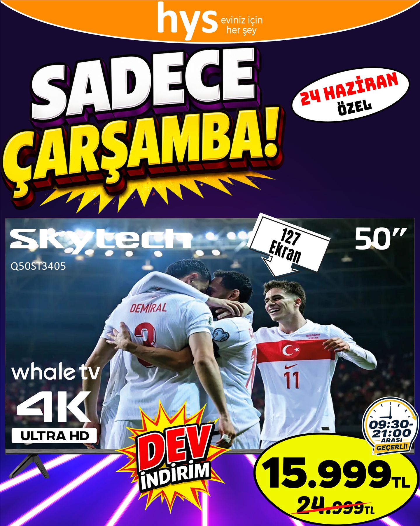 Skytech Q50ST3405 50 İnç 4K TV Ürün ana görseli
