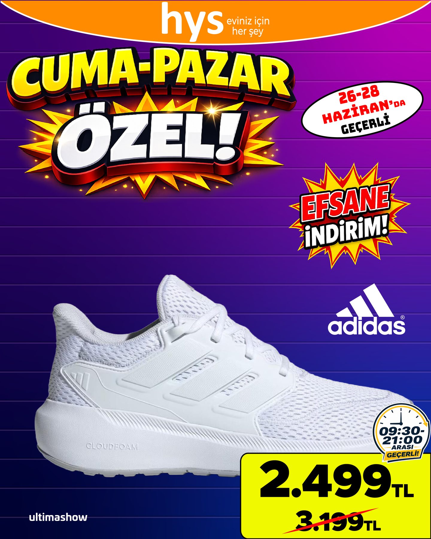 Adidas Beyaz Spor Ayakkabı