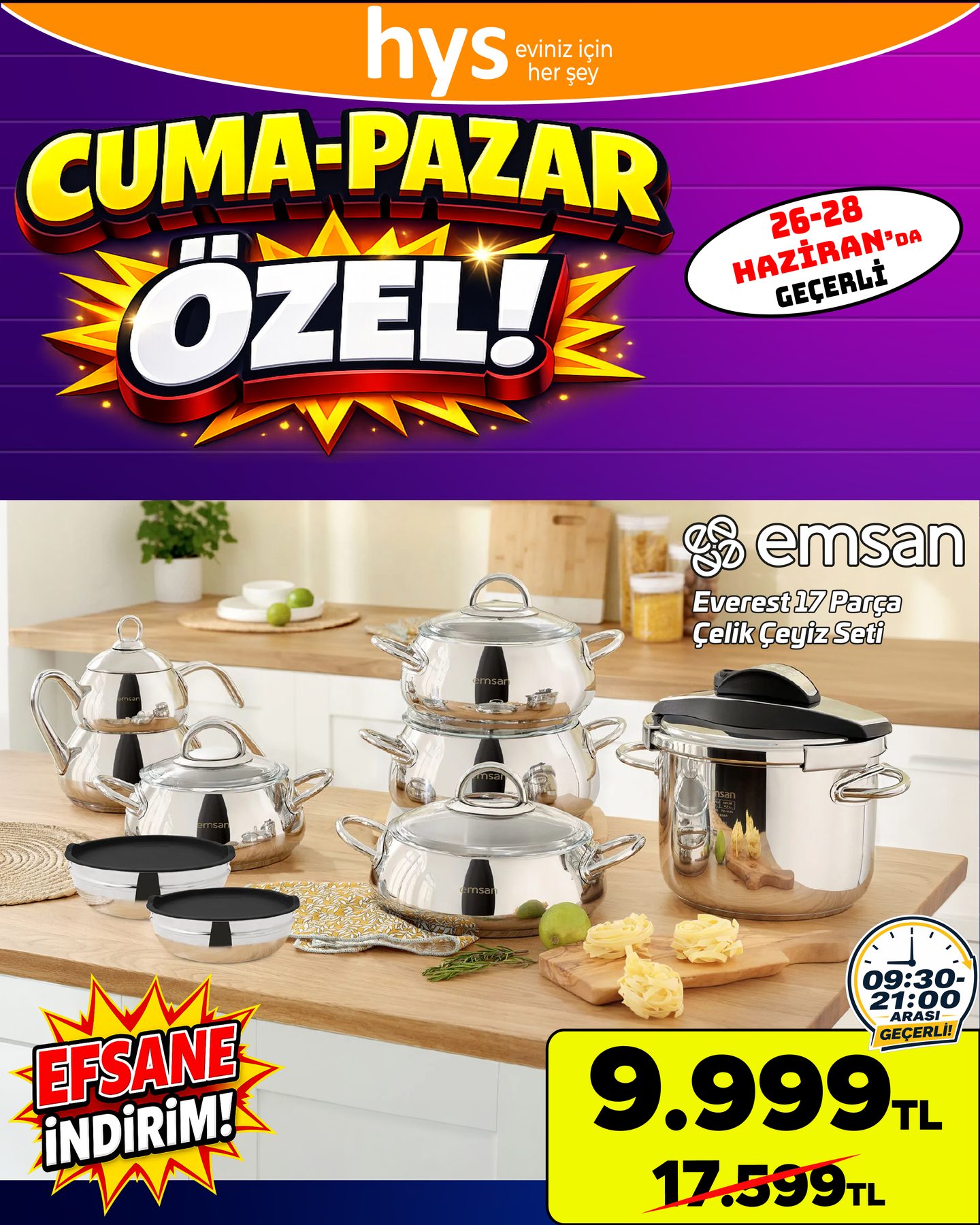 Emsan Fast Cooker Düdüklü Set
