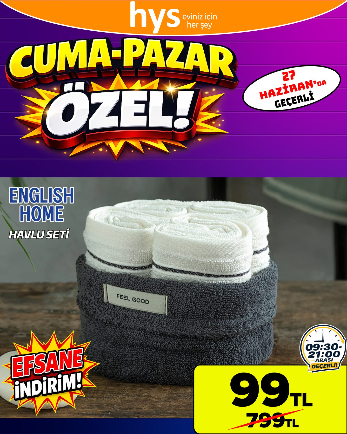 English Home Havlu Seti