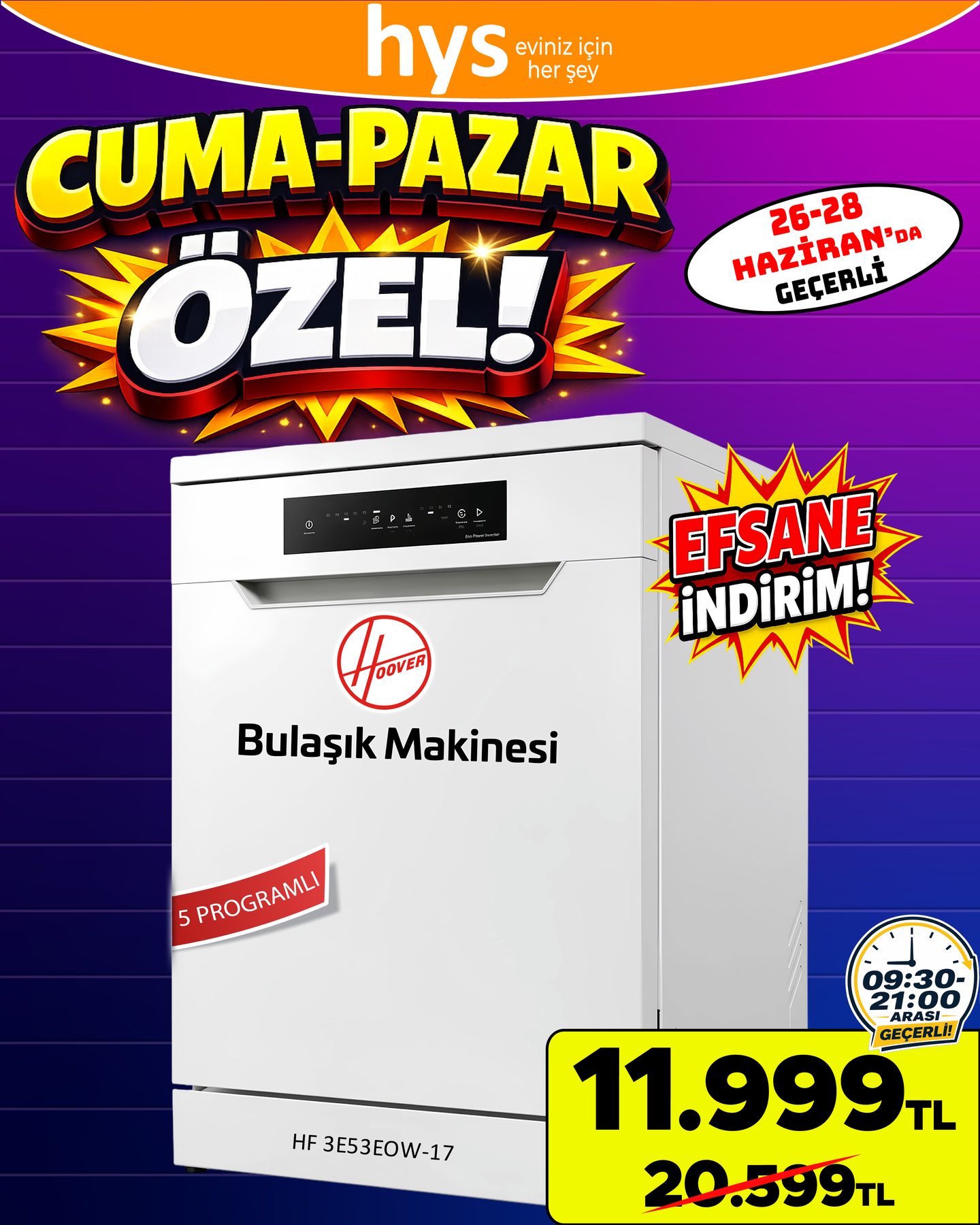 Hoover Bulaşık Makinesi