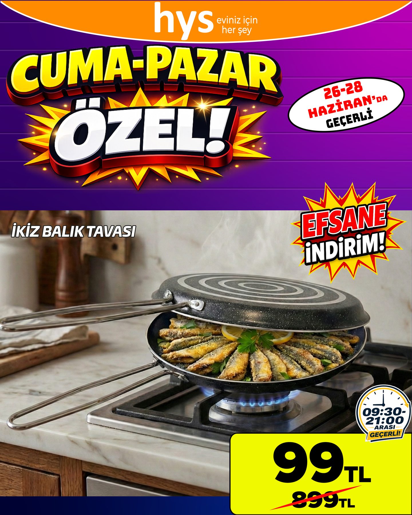 İkiz Balık Tavası Ürün ana görseli