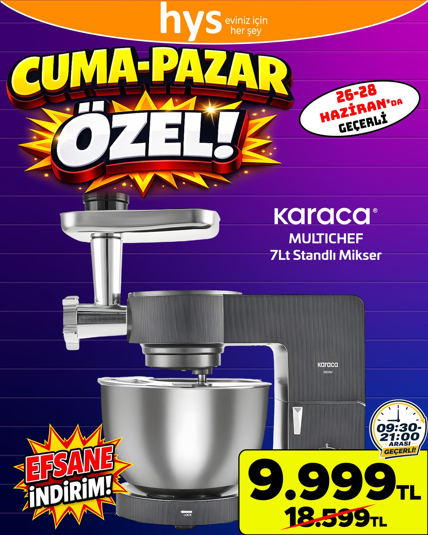Karaca Stand Mikser Ürün ana görseli