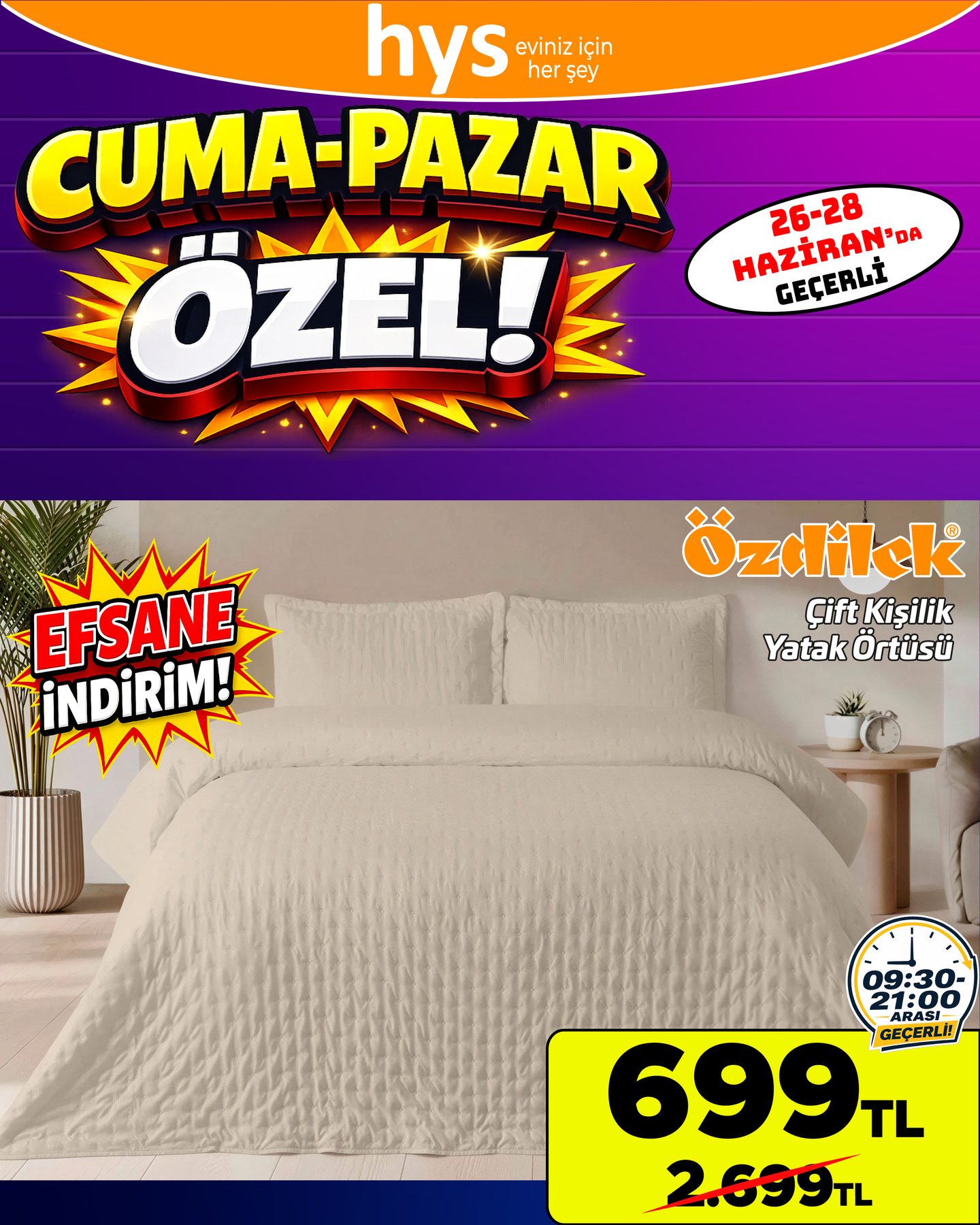 Özdilek Çift Kişilik Yatak Örtüsü Ürün ana görseli