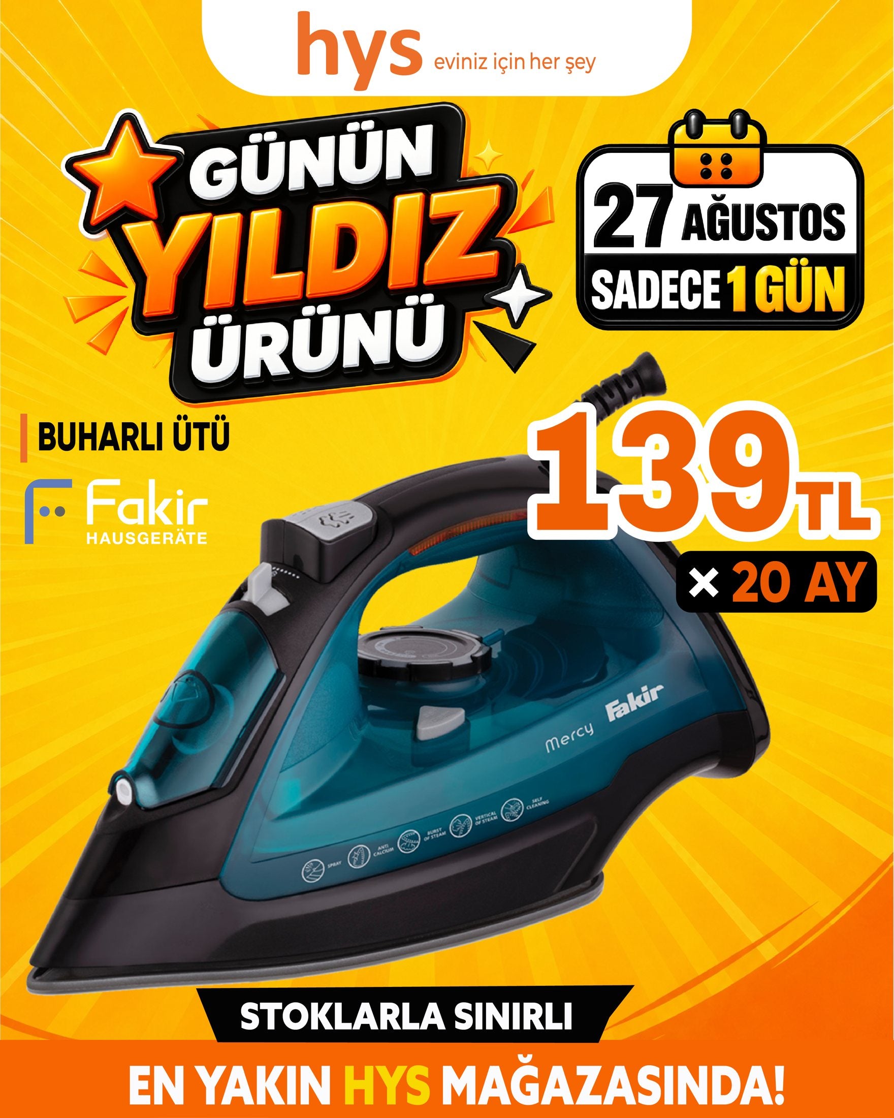 Fakir Buharlı Ütü