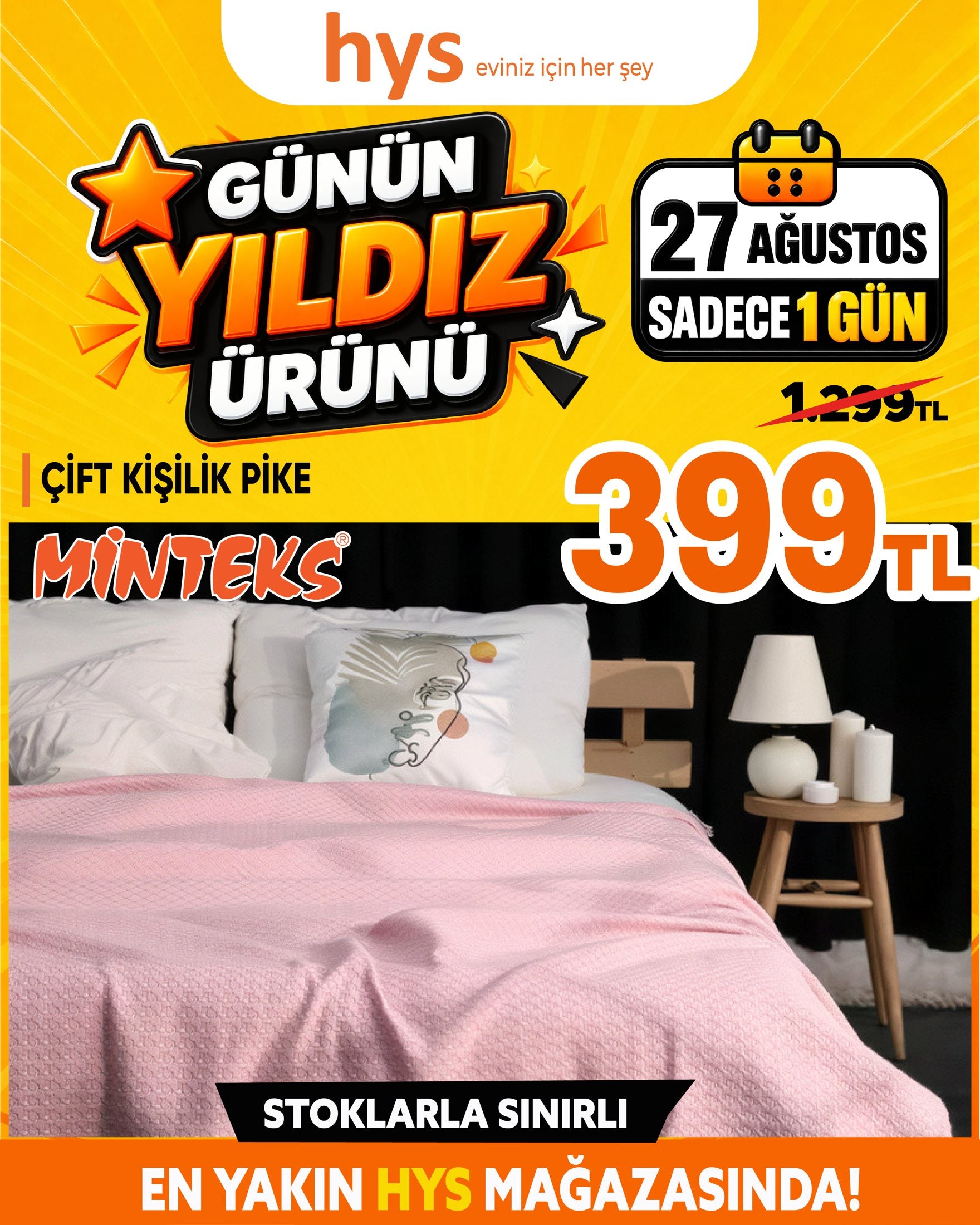 Minteks Çift Kişilik Pike