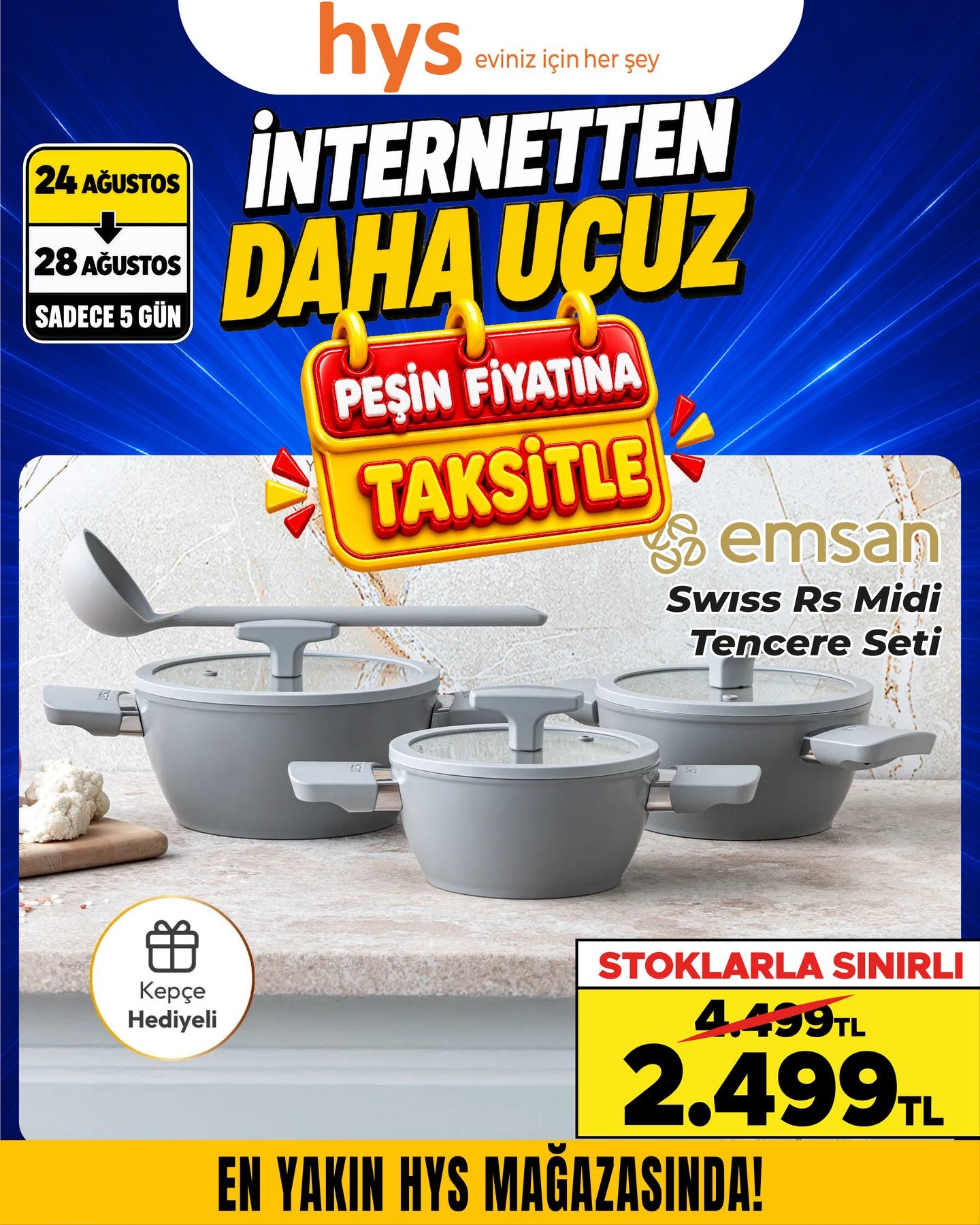 Emsan Swiss RS Midi Tencere Seti
