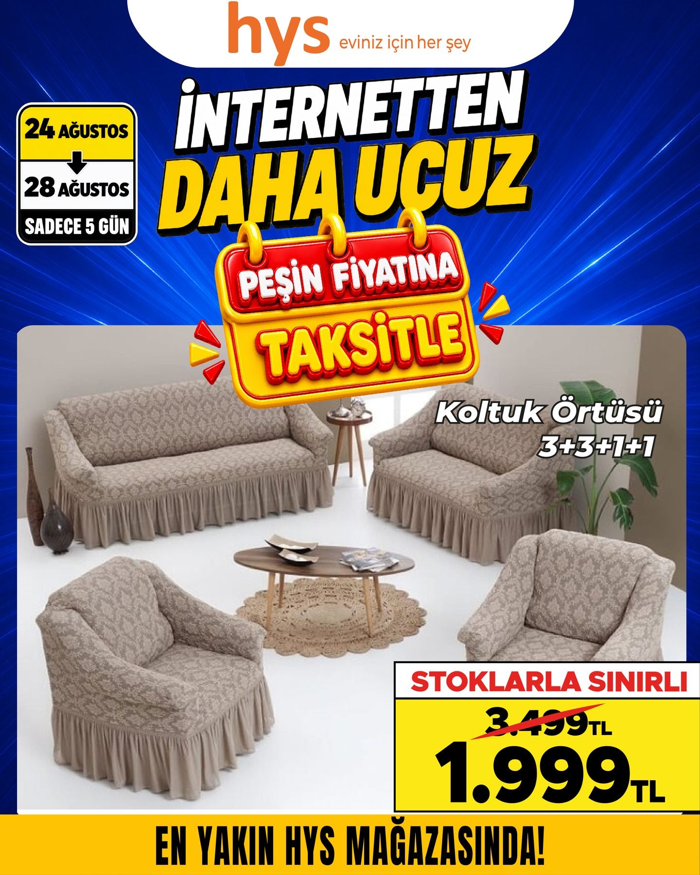 Koltuk Örtüsü 3+3+1+1