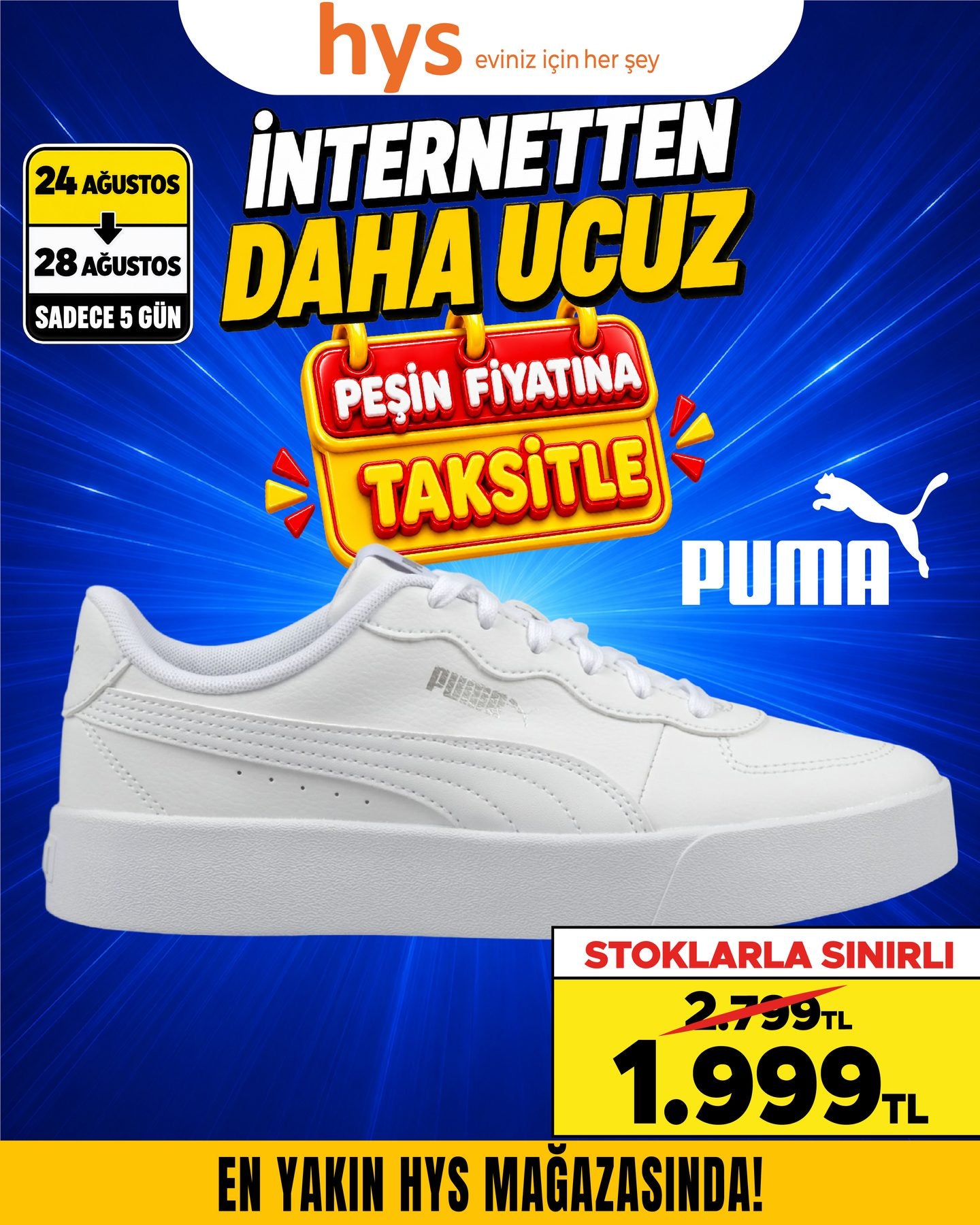 Puma Beyaz Spor Ayakkabı