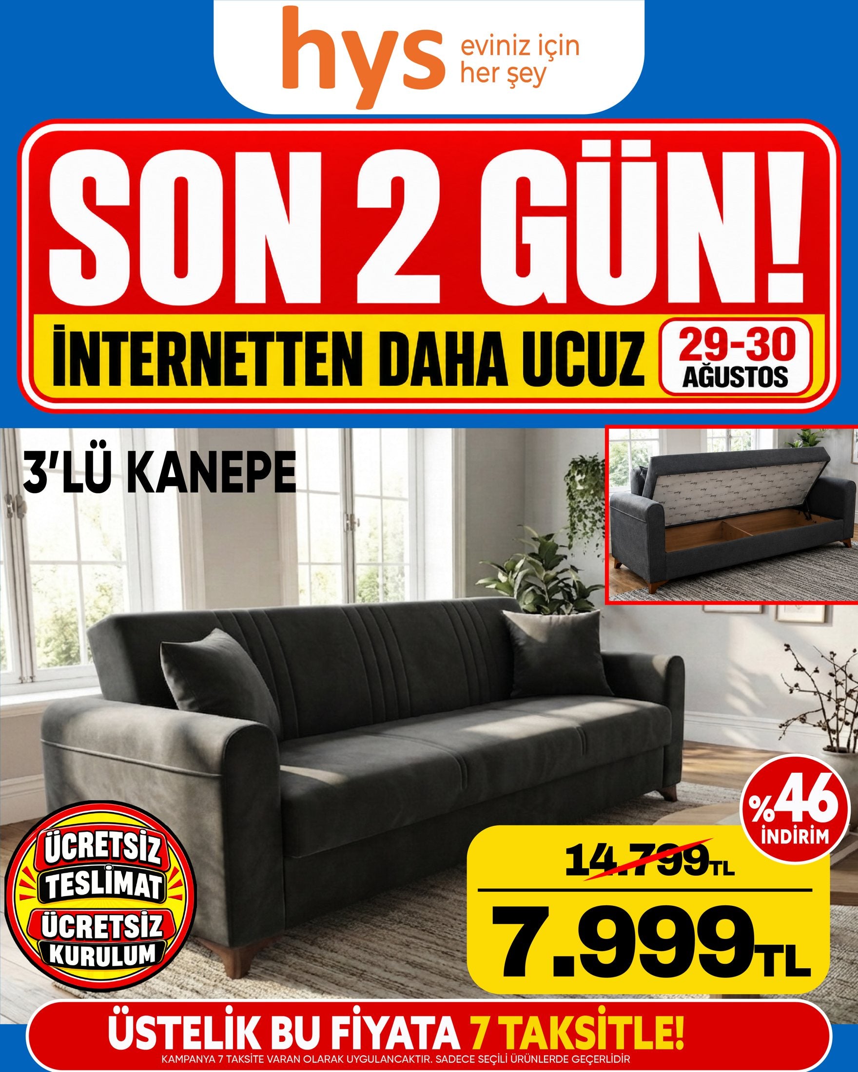 3’lü Kanepe