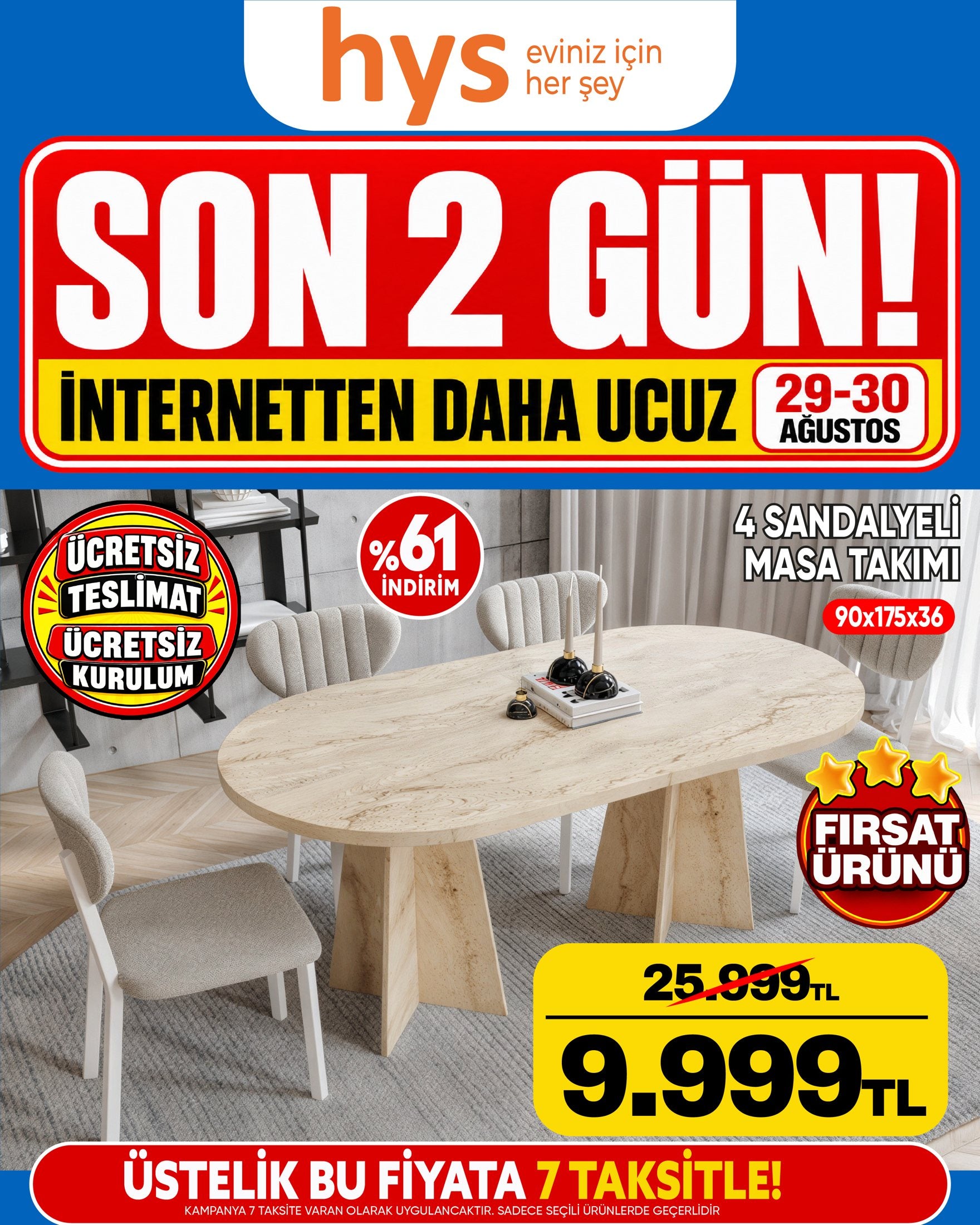 4 Sandalyeli Masa Takımı