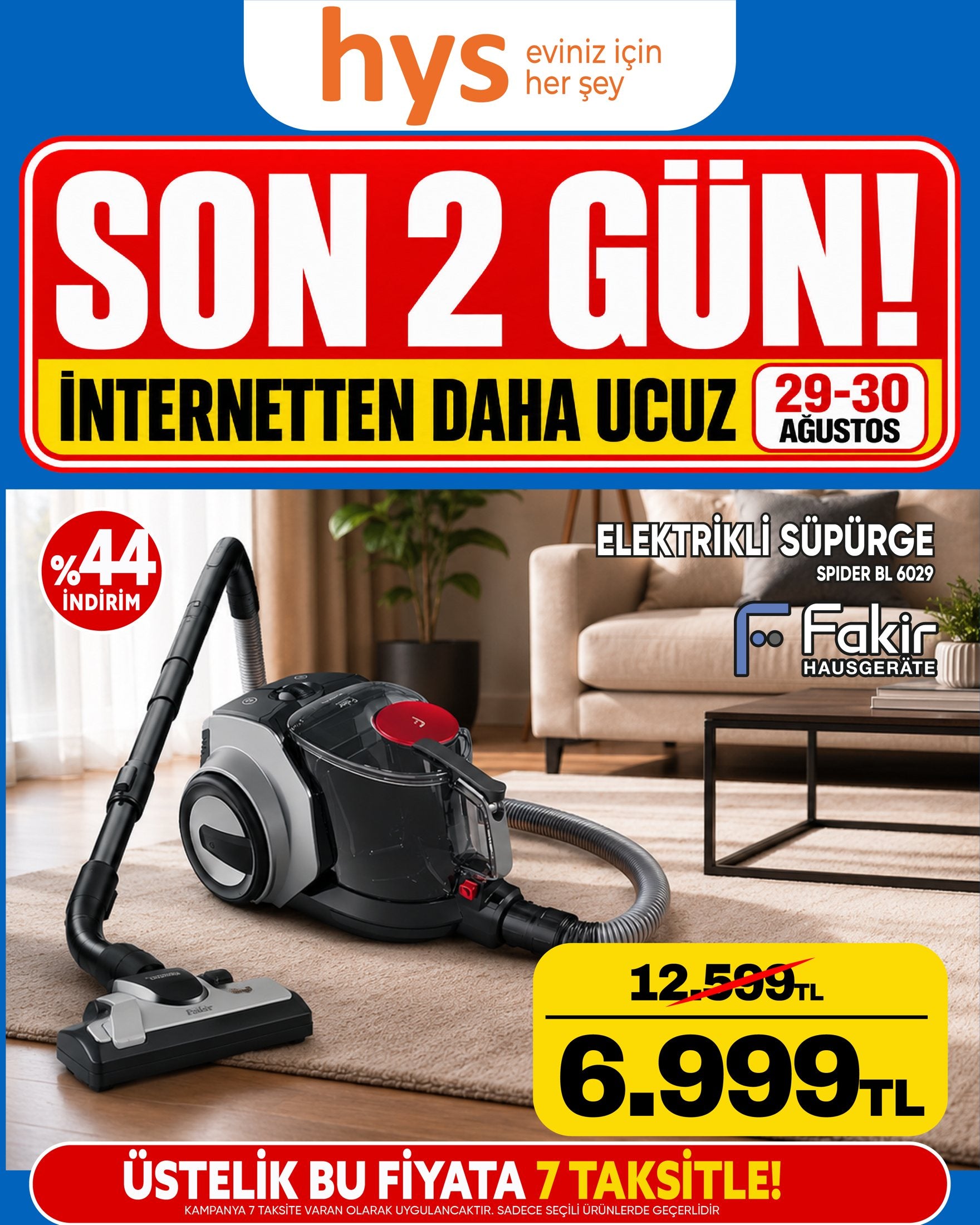 Fakir Elektrikli Süpürge