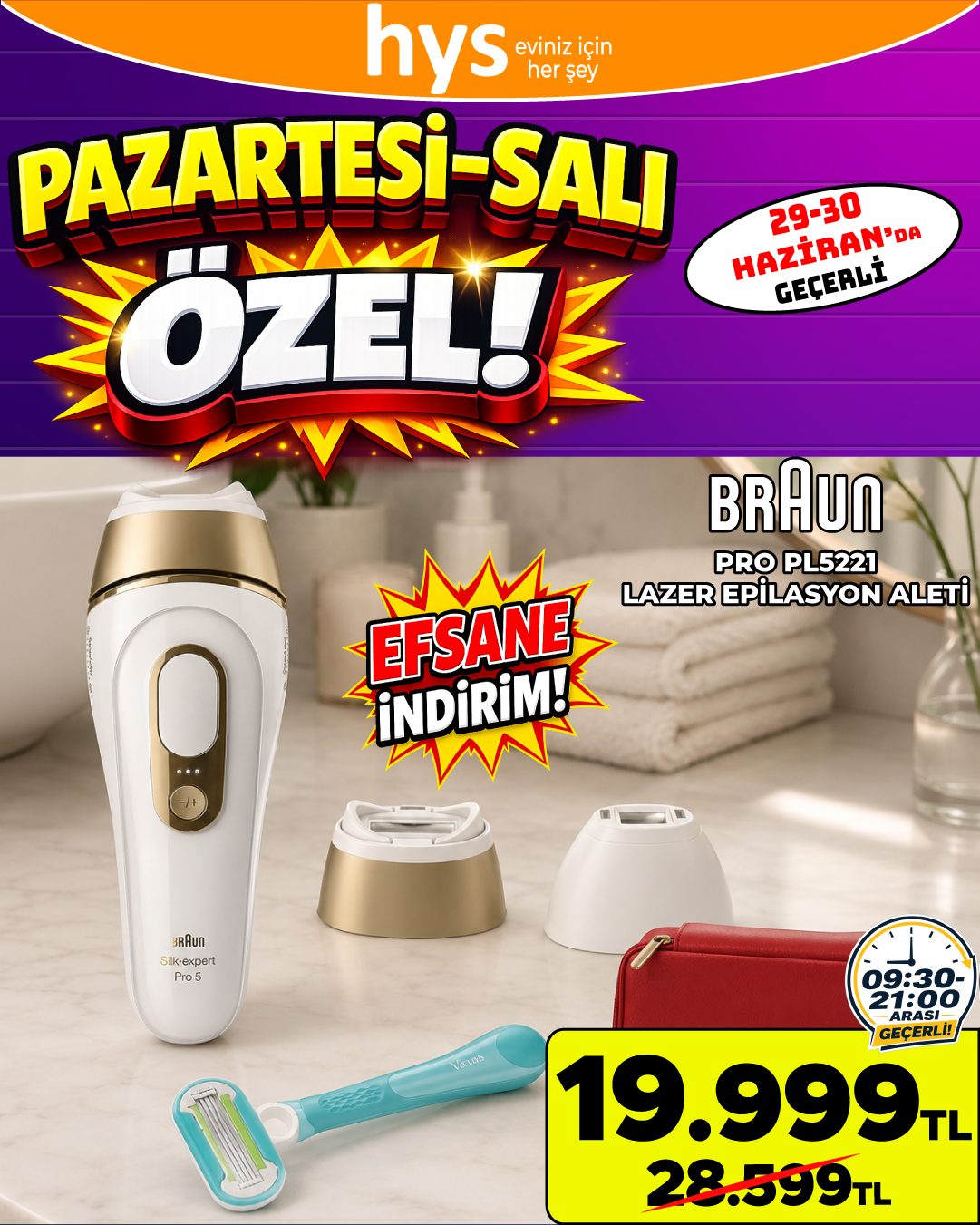 Braun Lazer Epilasyon Aleti