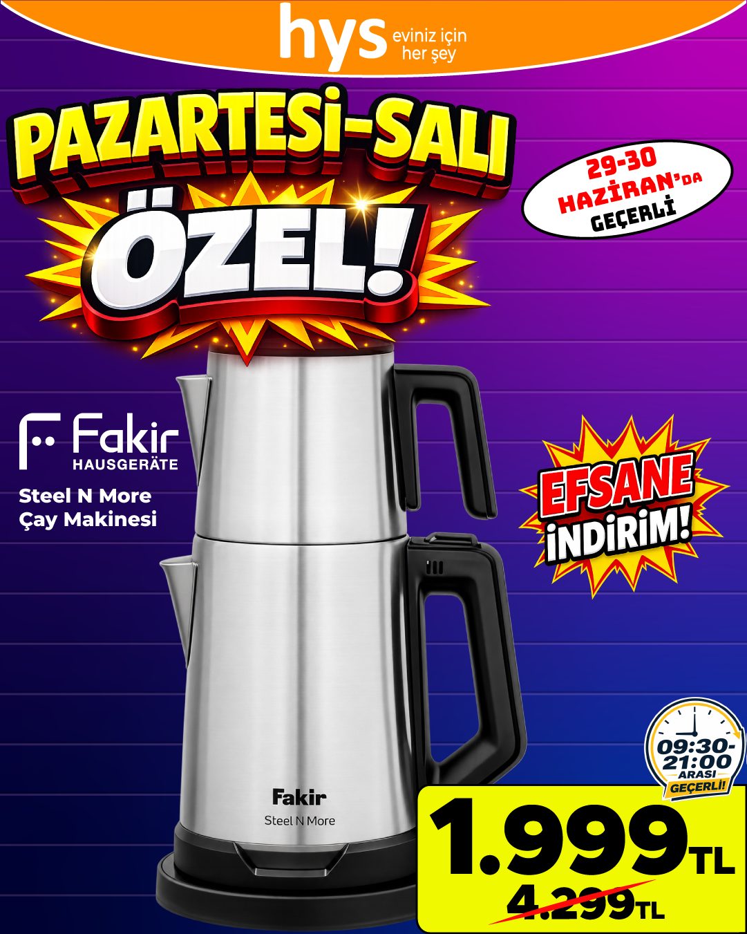Fakir Çay Makinesi Ürün ana görseli