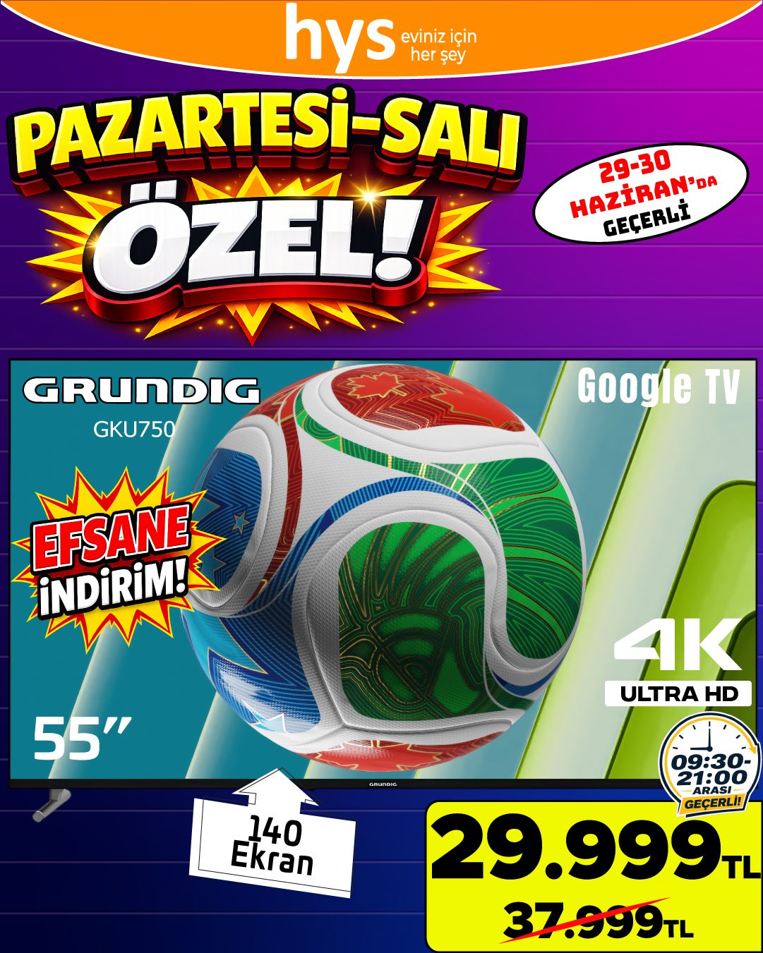 Grundig 55 İnç Google TV