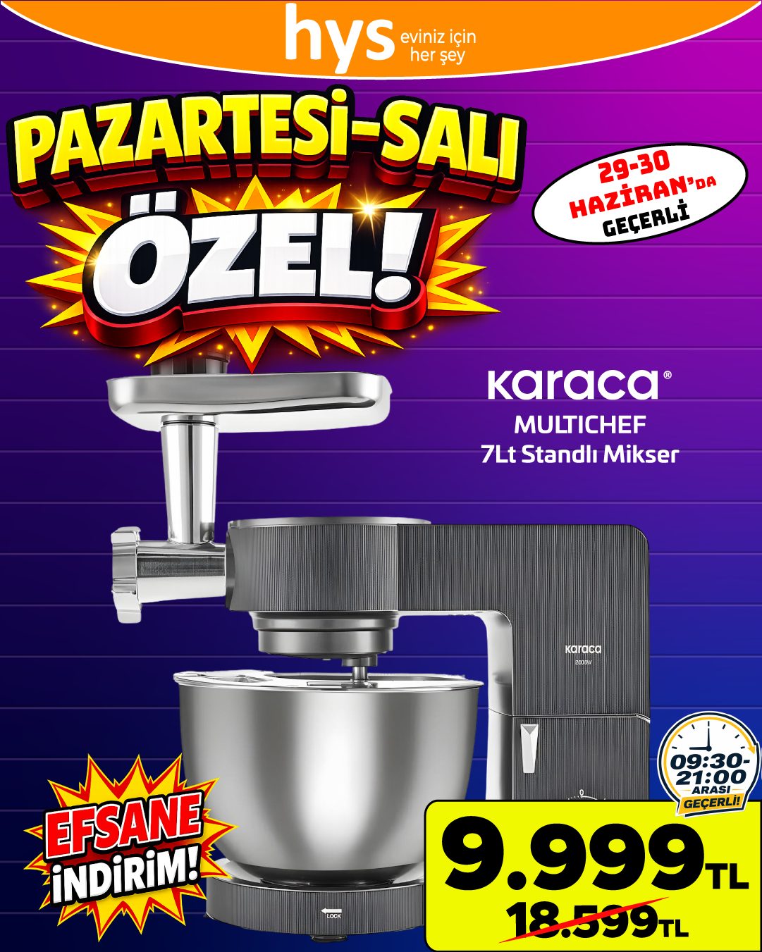Karaca Stand Mikser Ürün ana görseli