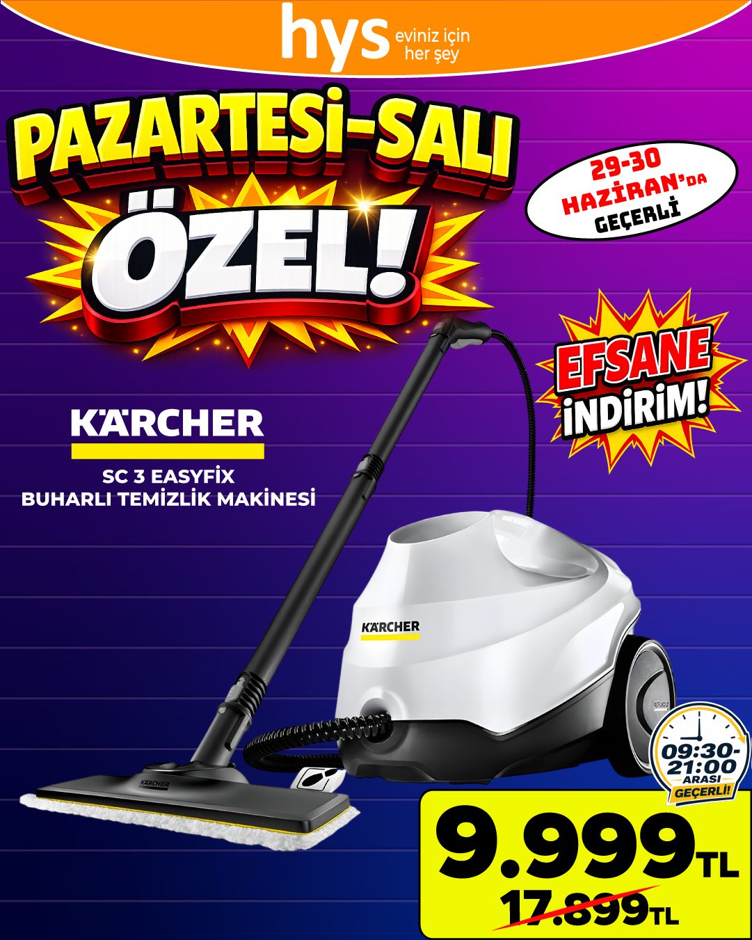 Karcher Buharlı Temizlik Makinesi Ürün ana görseli