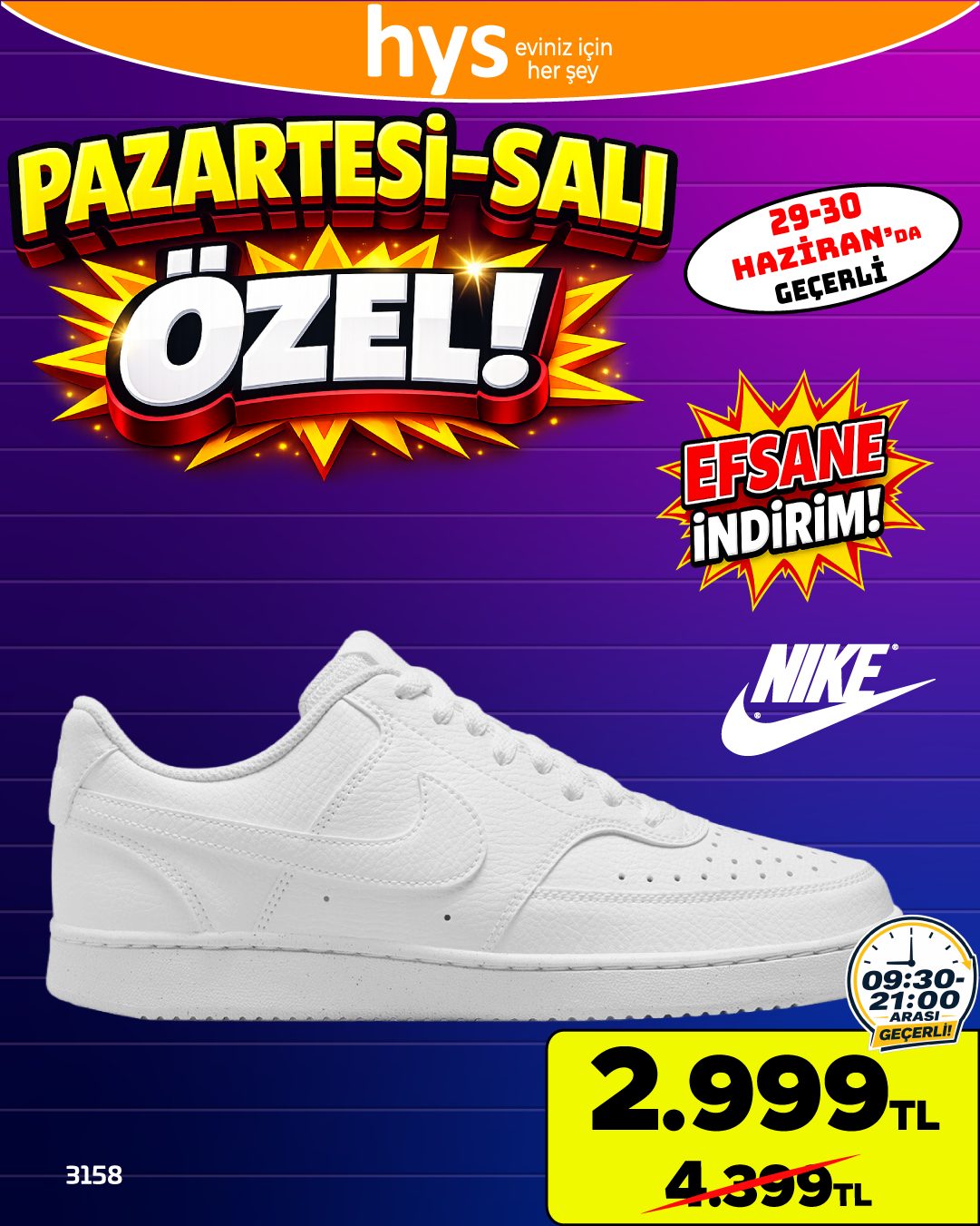Nike Beyaz Spor Ayakkabı