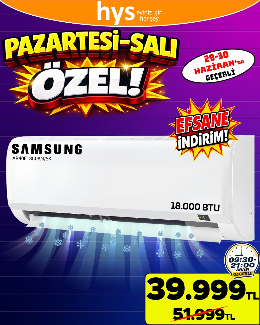 Samsung 18000 BTU Klima