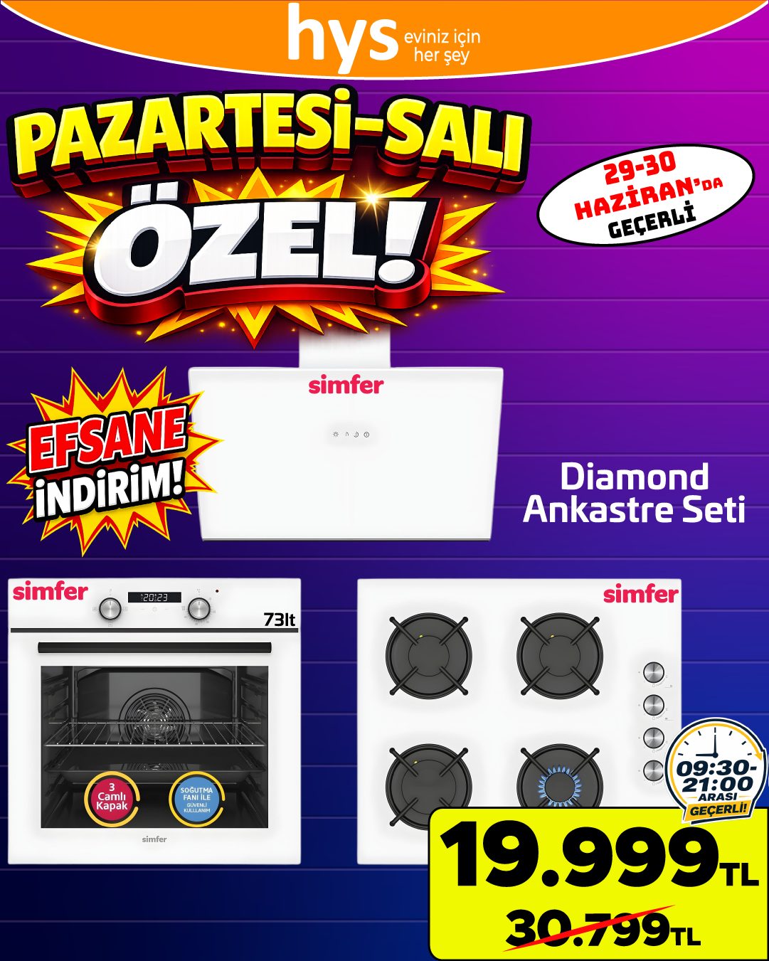 Simfer Diamond Ankastre Seti