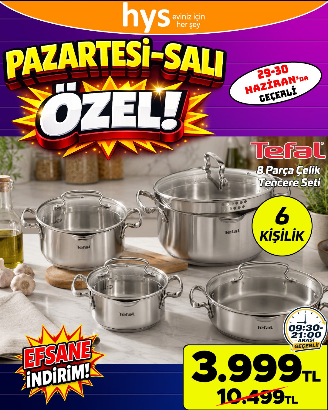Tefal 8 Parça Çelik Tencere Seti Ürün ana görseli