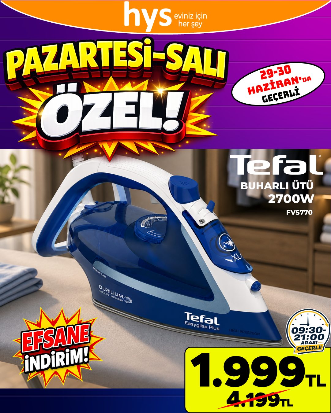 Tefal Buharlı Ütü Ürün ana görseli