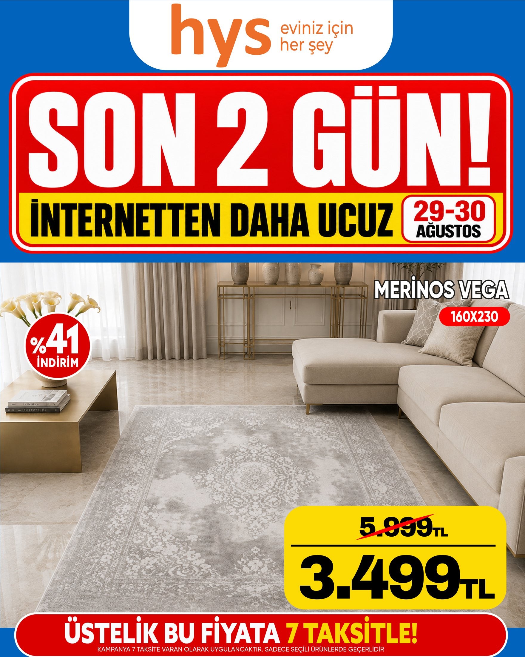Merinos Vega Halı 160x230