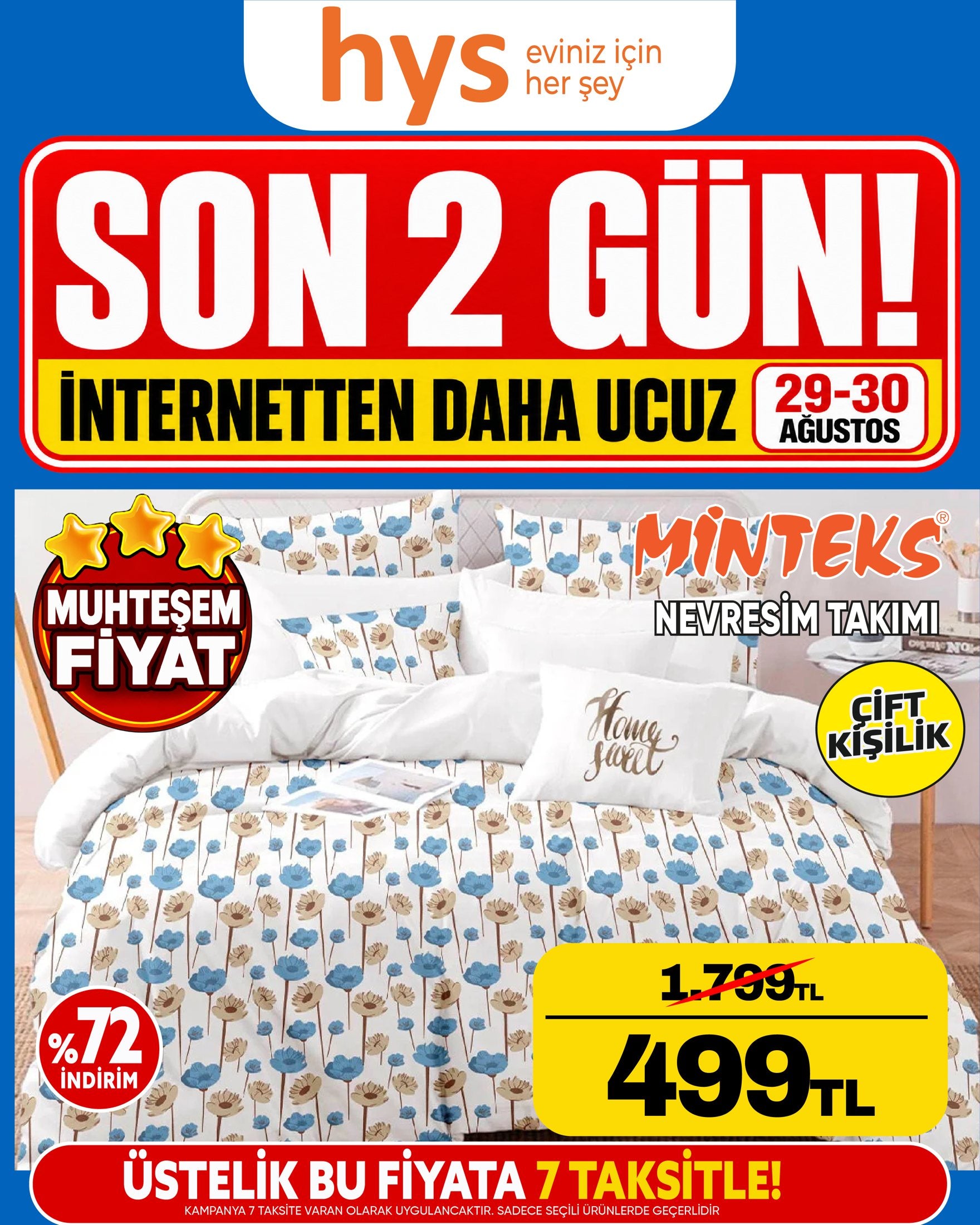 Minteks Nevresim Takımı Çift Kişilik