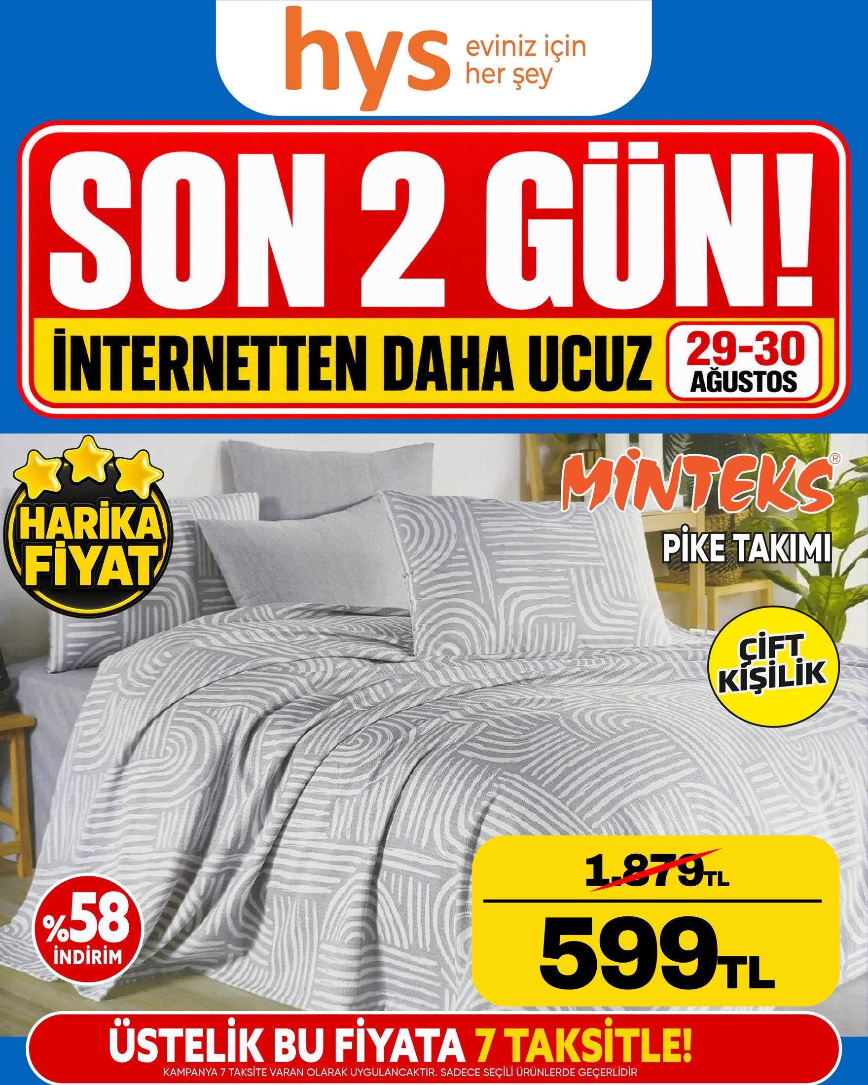 Minteks Pike Takımı Çift Kişilik
