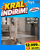 Arnica Solara Dikey Şarjlı Süpürge