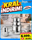 Karaca Powersteel 316+ Martha 15 Parça Tencere Seti (Çeyiz)