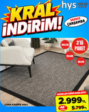 Luna Halı İstanbul Siyah-Gri 160×230 (3’lü Paket)