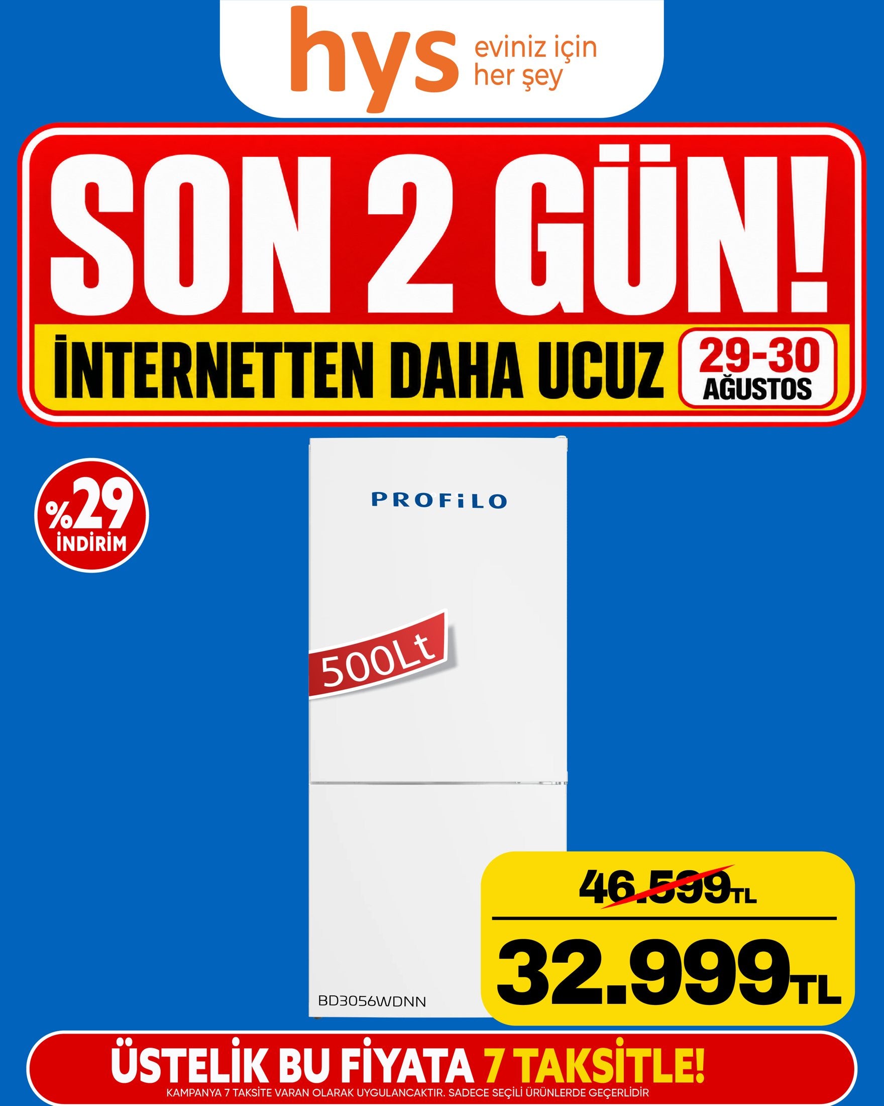 Profilo Buzdolabı 500 Lt