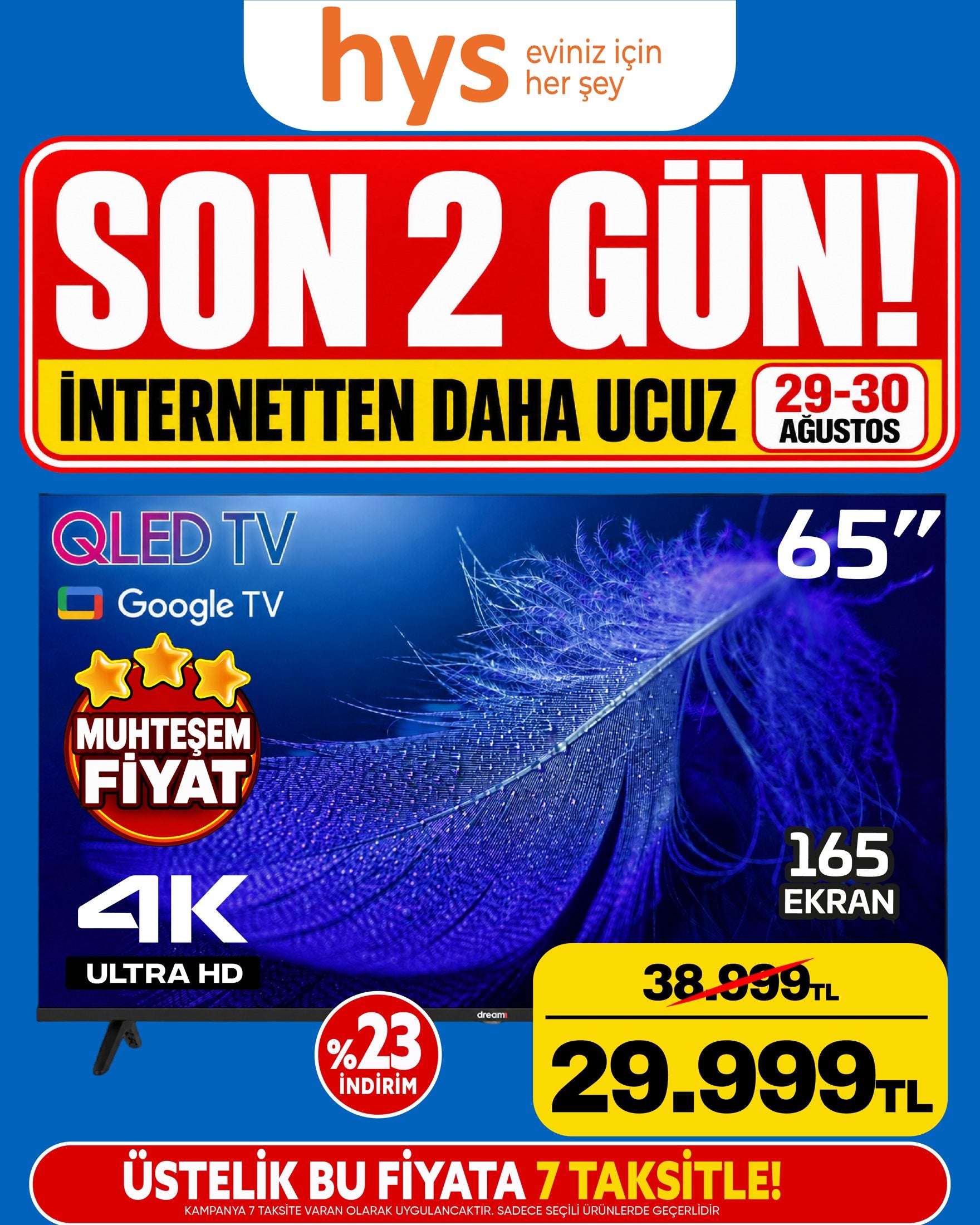 QLED TV 65 İnç Google TV