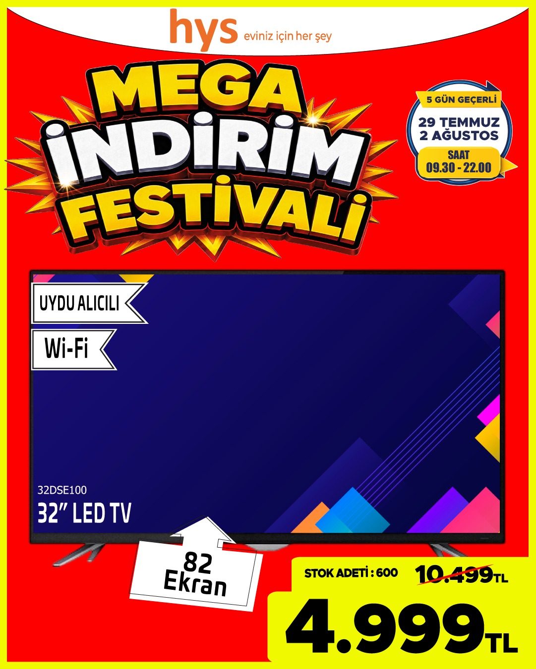 32 İnç Led TV Ürün ana görseli