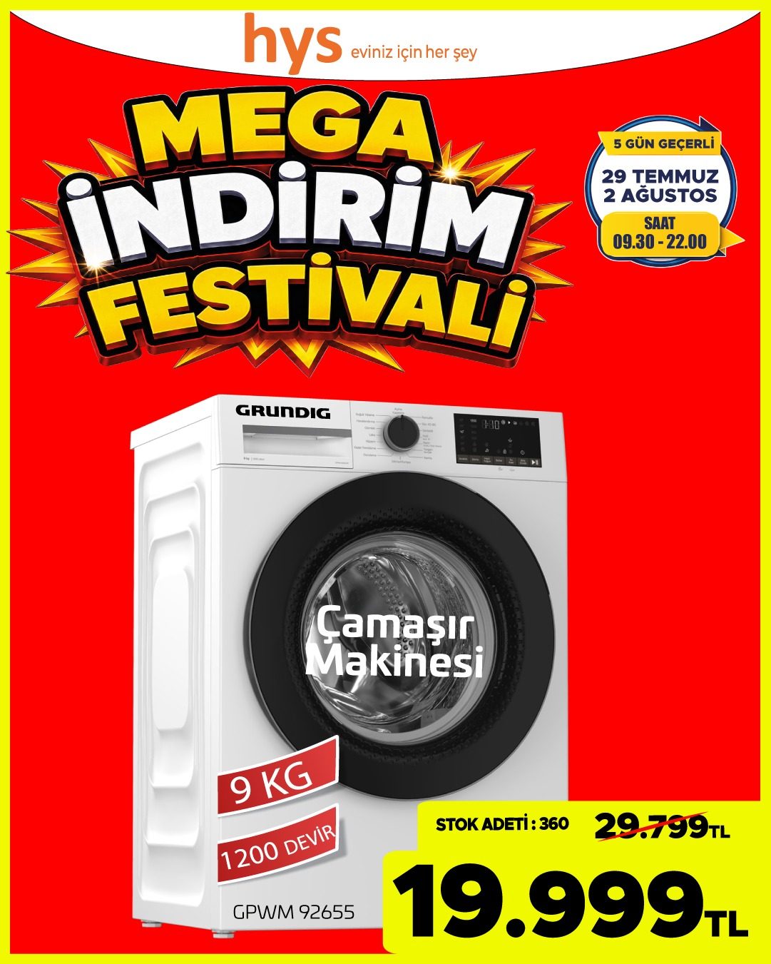 Altus Çamaşır Makinesi