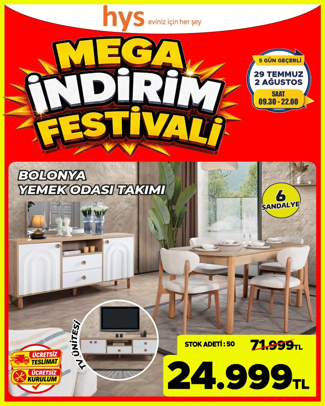 Bolonya Yemek Odası Takımı