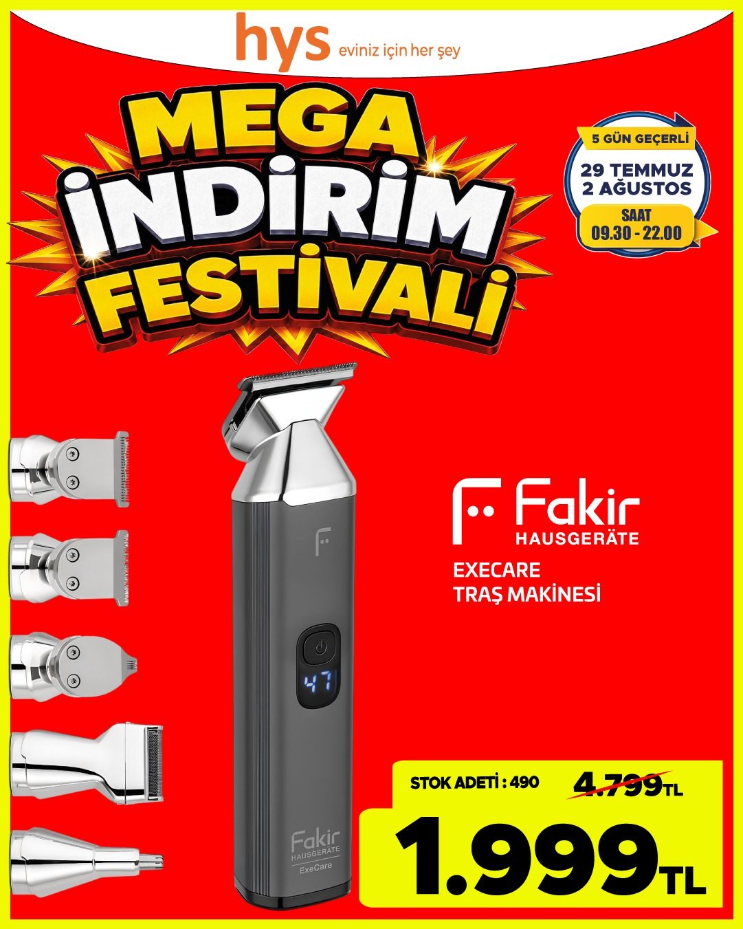 Fakir Ecare Tıraş Makinesi