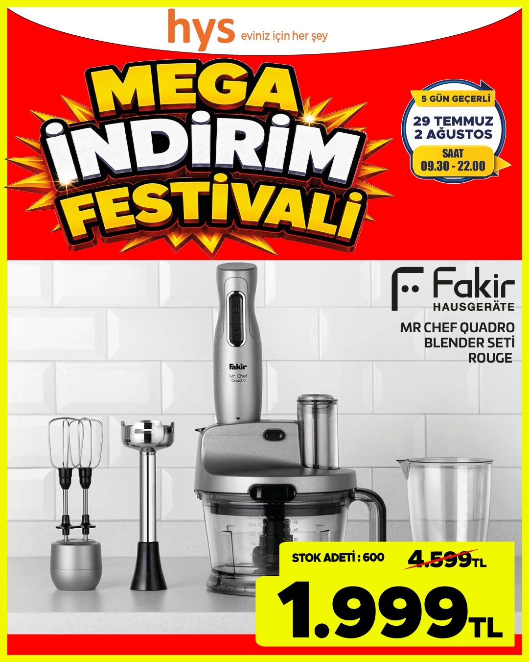 Fakir Mr Chef Quadro Set Blender