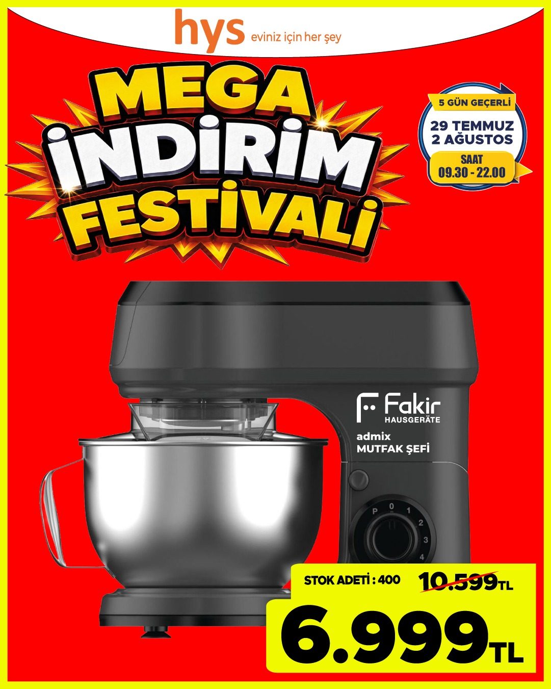 Fakir Mutfak Şefi Ürün ana görseli