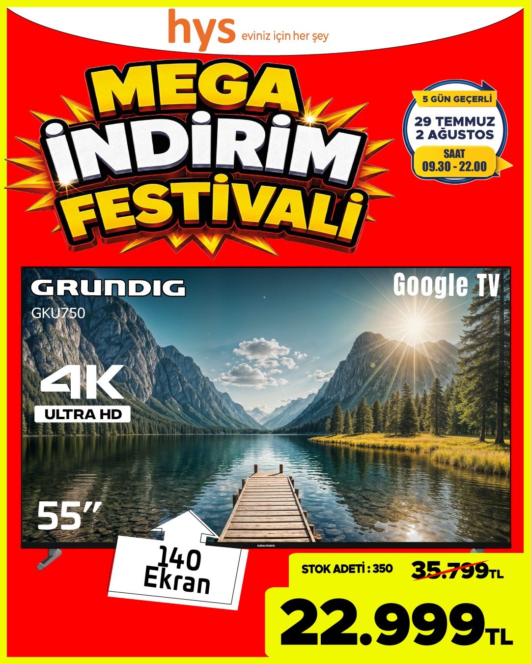 Grundig 55 İnç Google TV