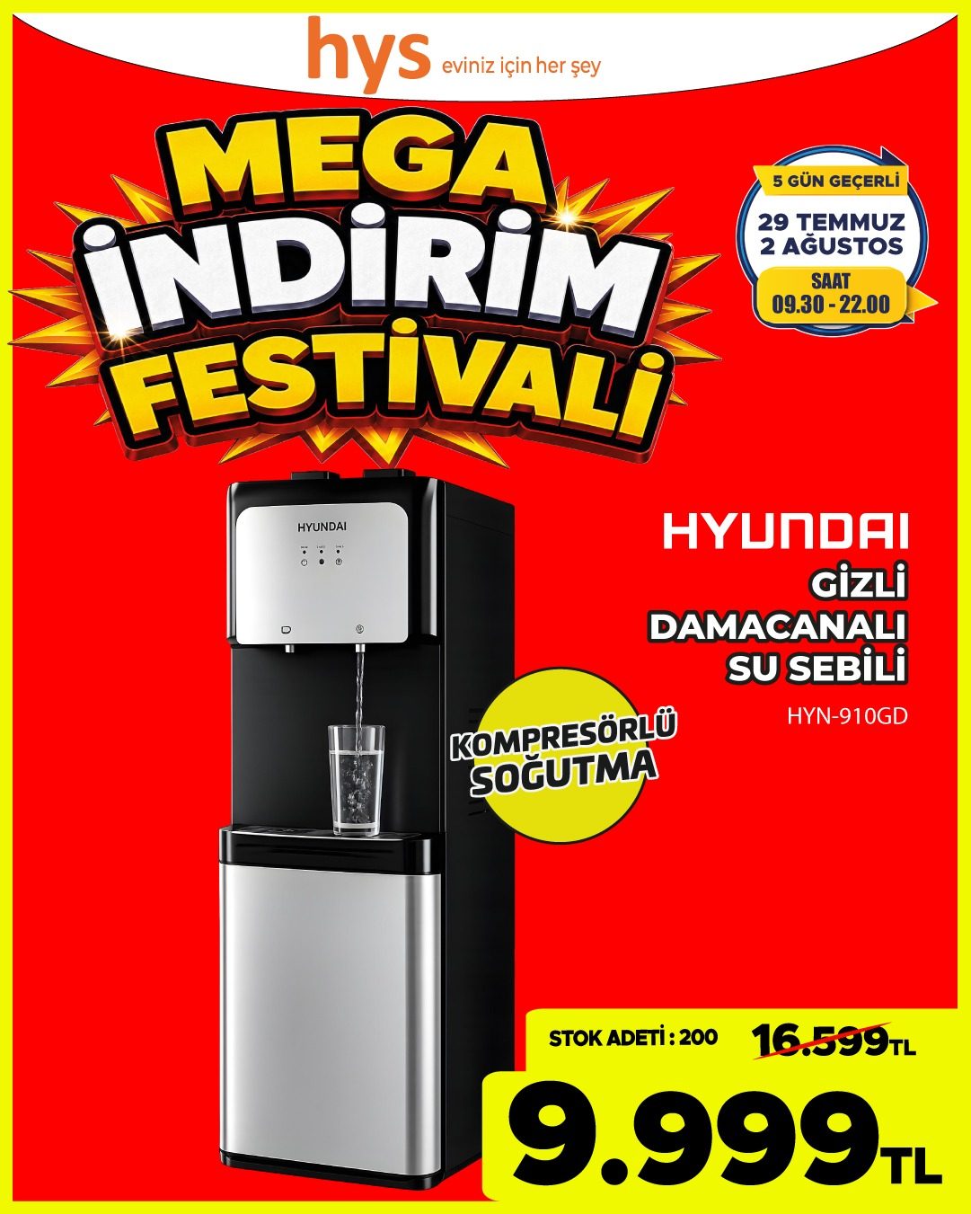 Hyundai Damacanalı Su Sebili