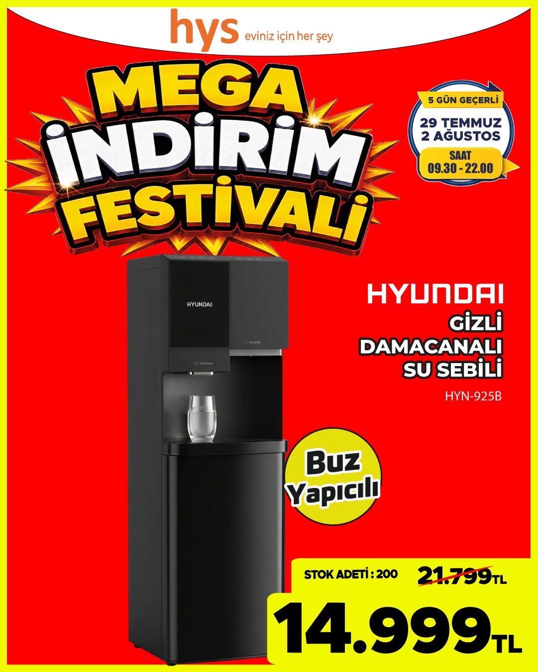 Hyundai Damacanalı Su Sebili Ürün ana görseli