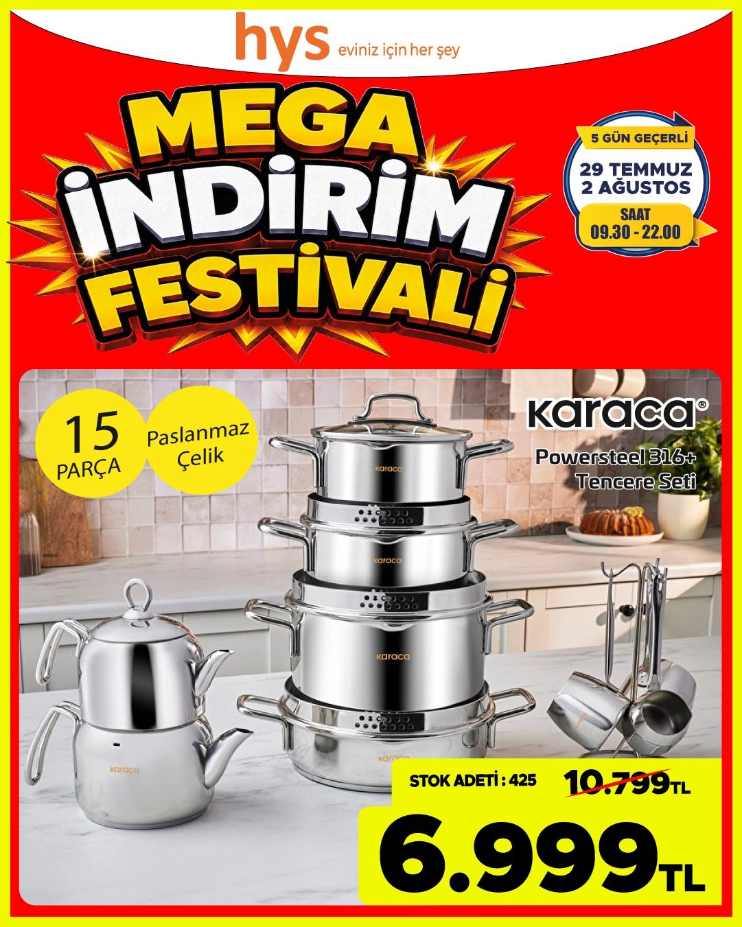 Karaca 15 Parça Çeyiz Seti