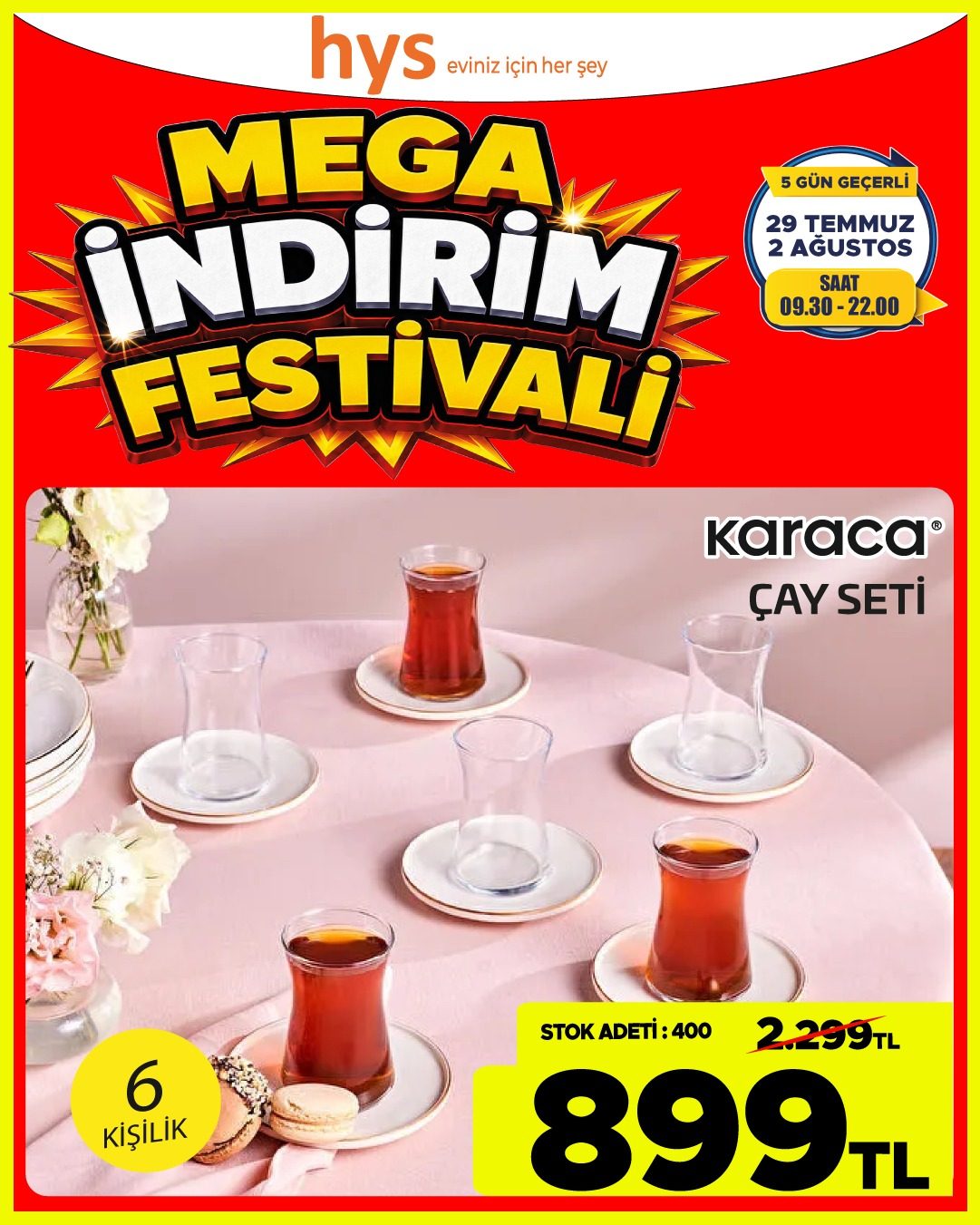 Karaca 6 Parça Çay Seti Ürün ana görseli
