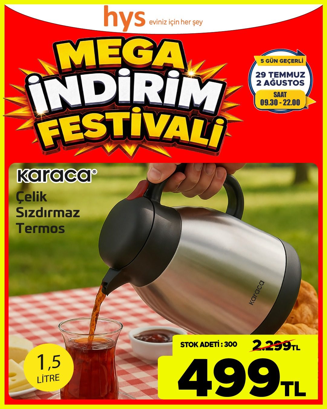 Karaca Çelik Sızdırmaz Termos Ürün ana görseli
