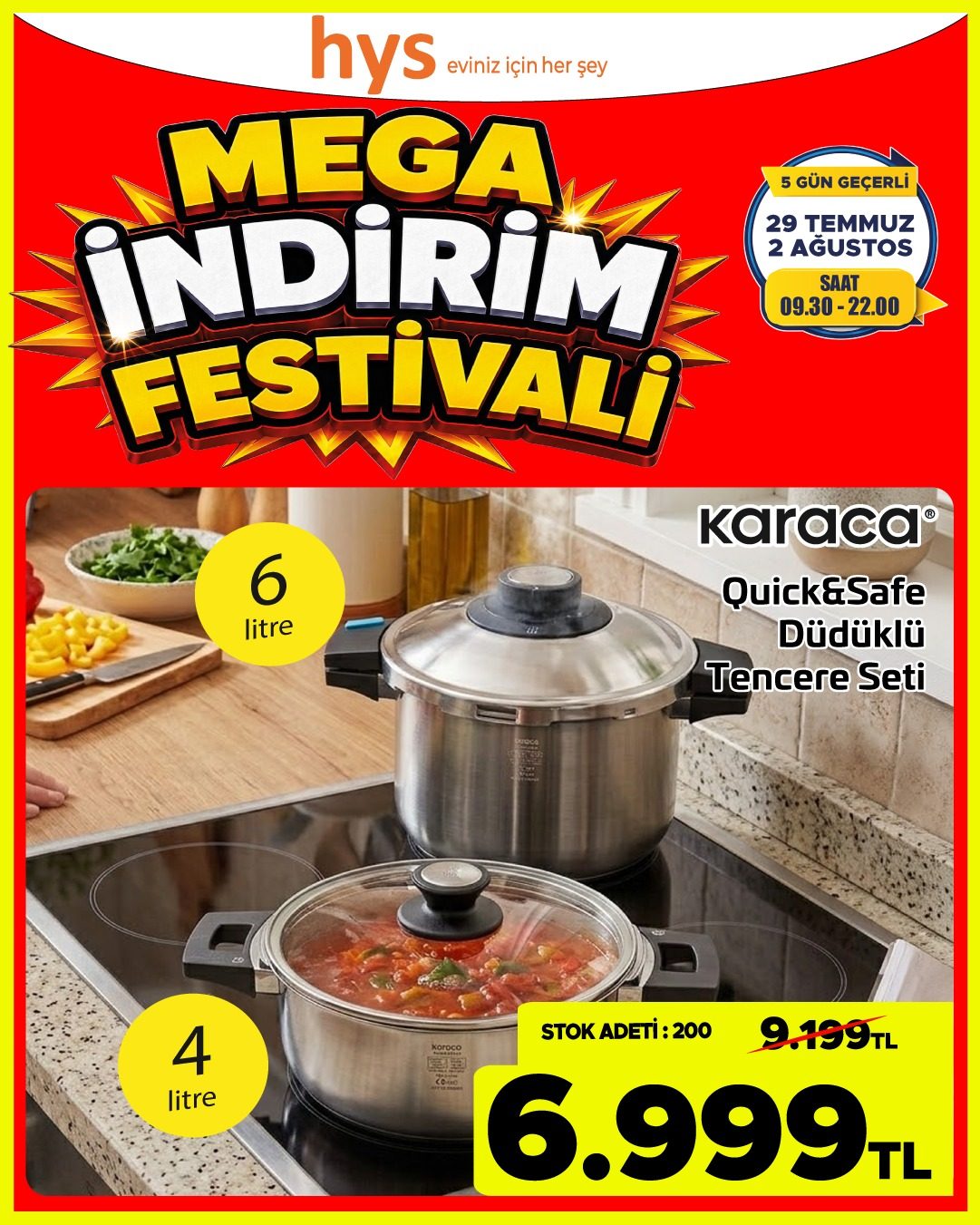 Karaca Quicksafe Düdüklü Seti