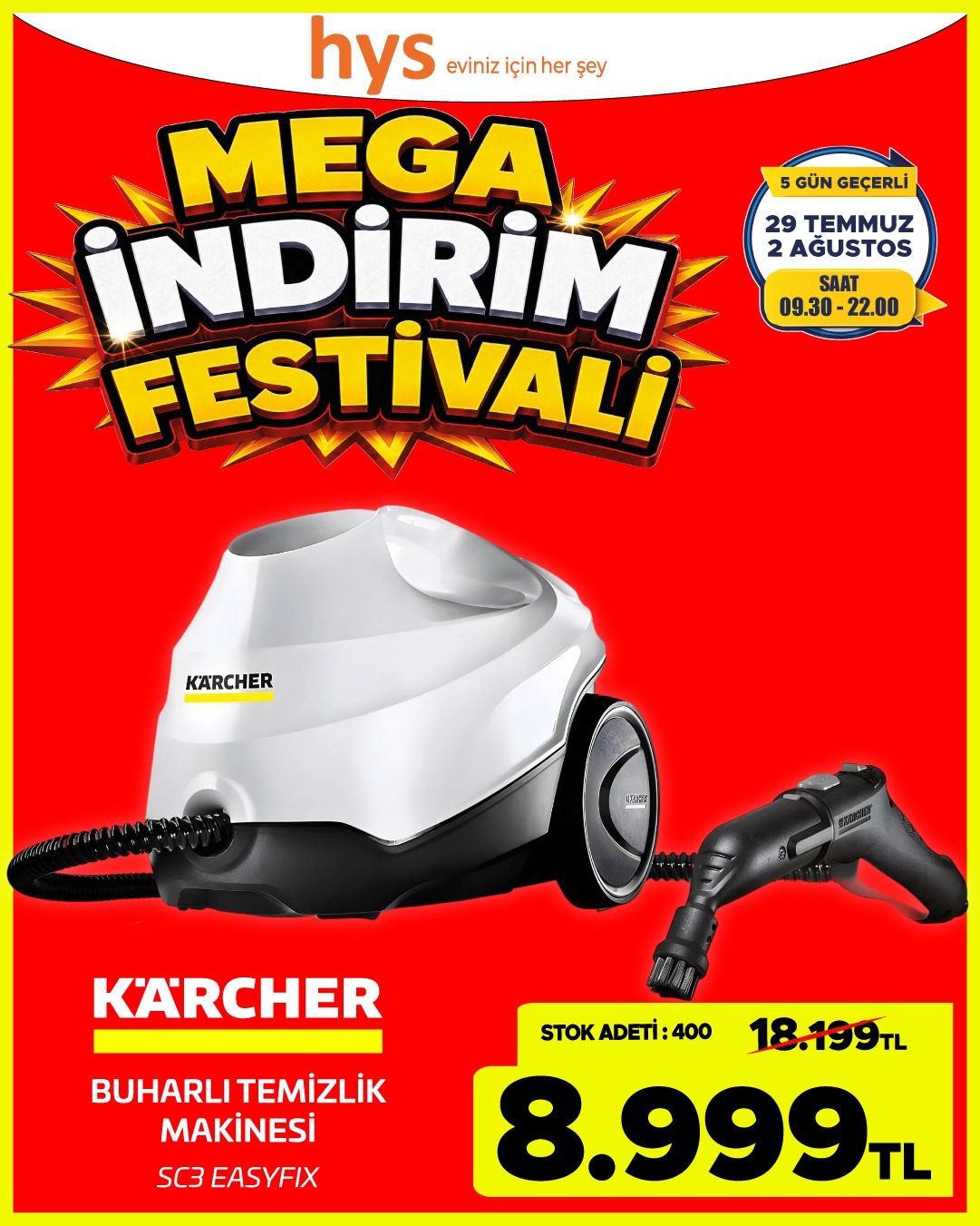 Karcher Buharlı Temizlik Makinesi